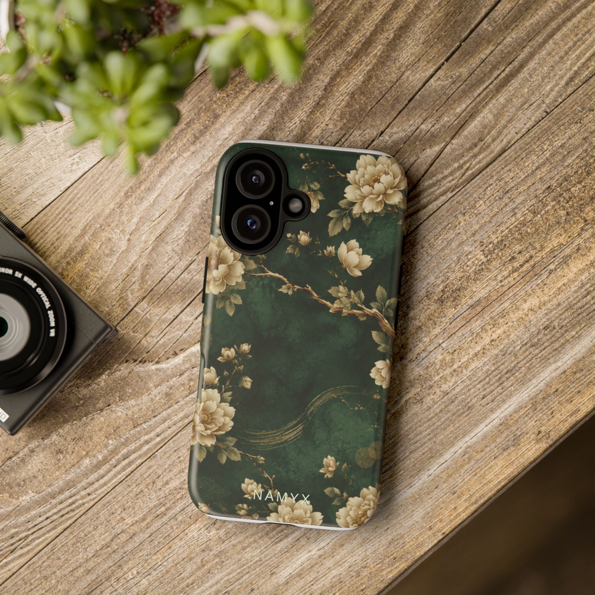 Floral Jade Tough Phone Case
