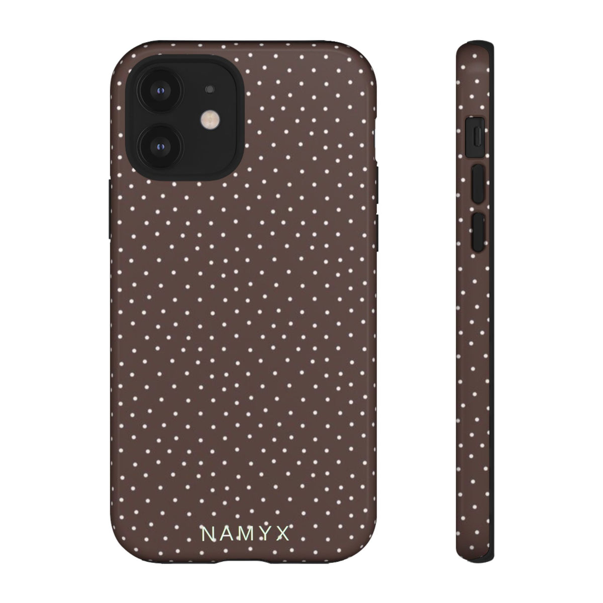 Brown Polka Dot Tough Phone Case - Slim Protective iPhone Cover