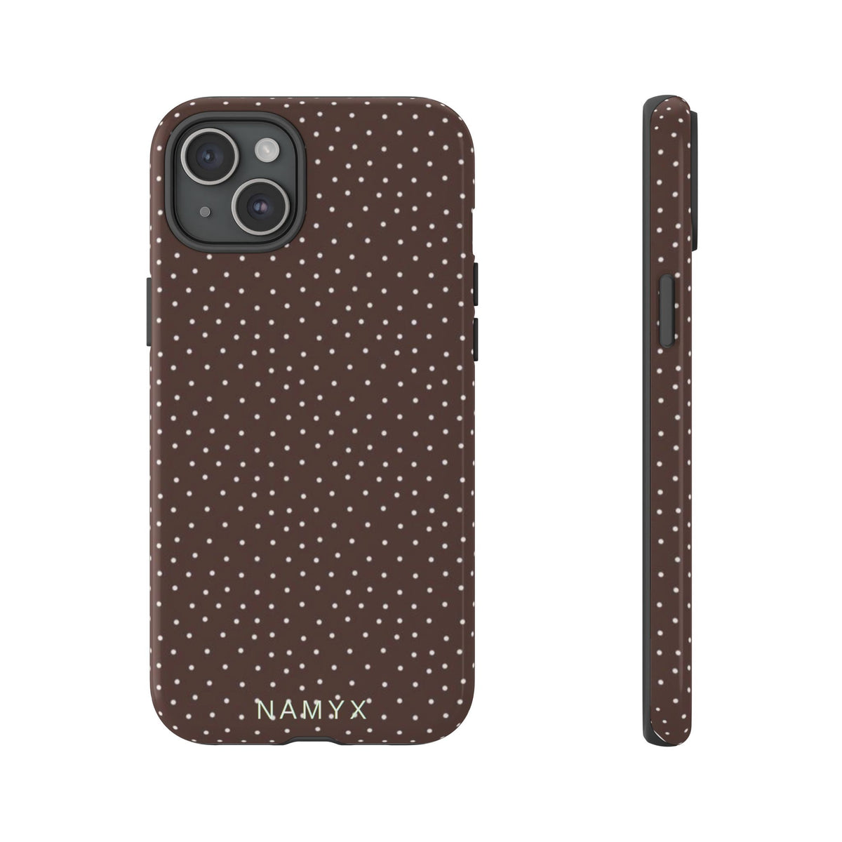 Brown Polka Dot Tough Phone Case - Slim Protective iPhone Cover