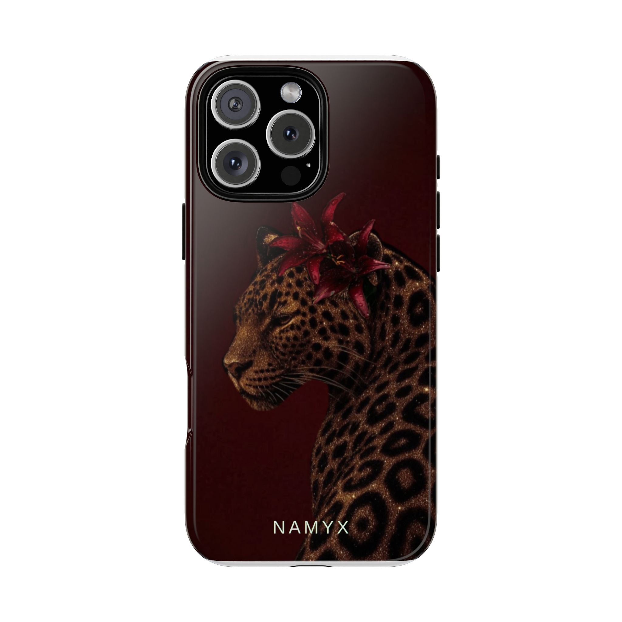 Leopard Floral Tough Phone Case