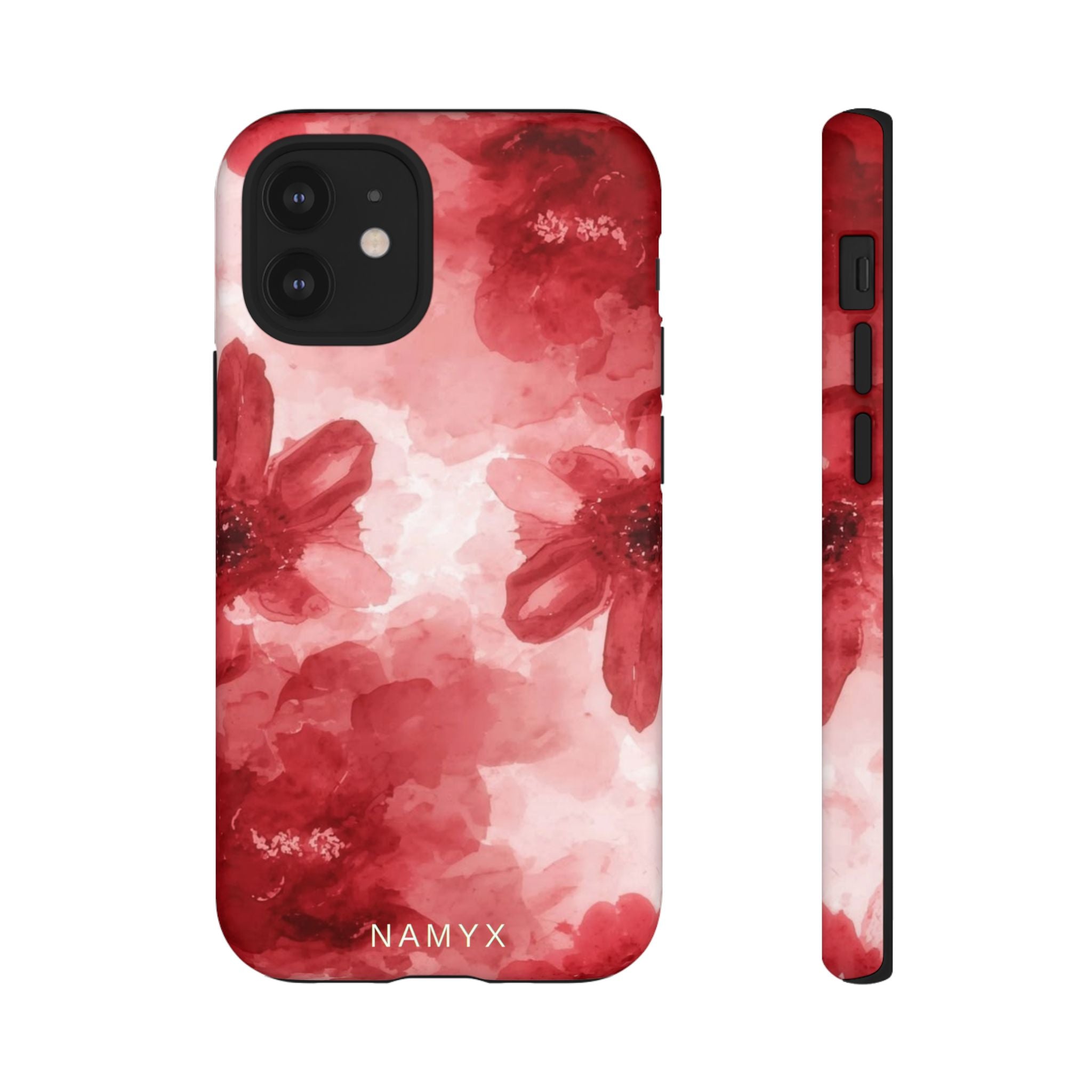 Floral Red Watercolor Tough Phone Case