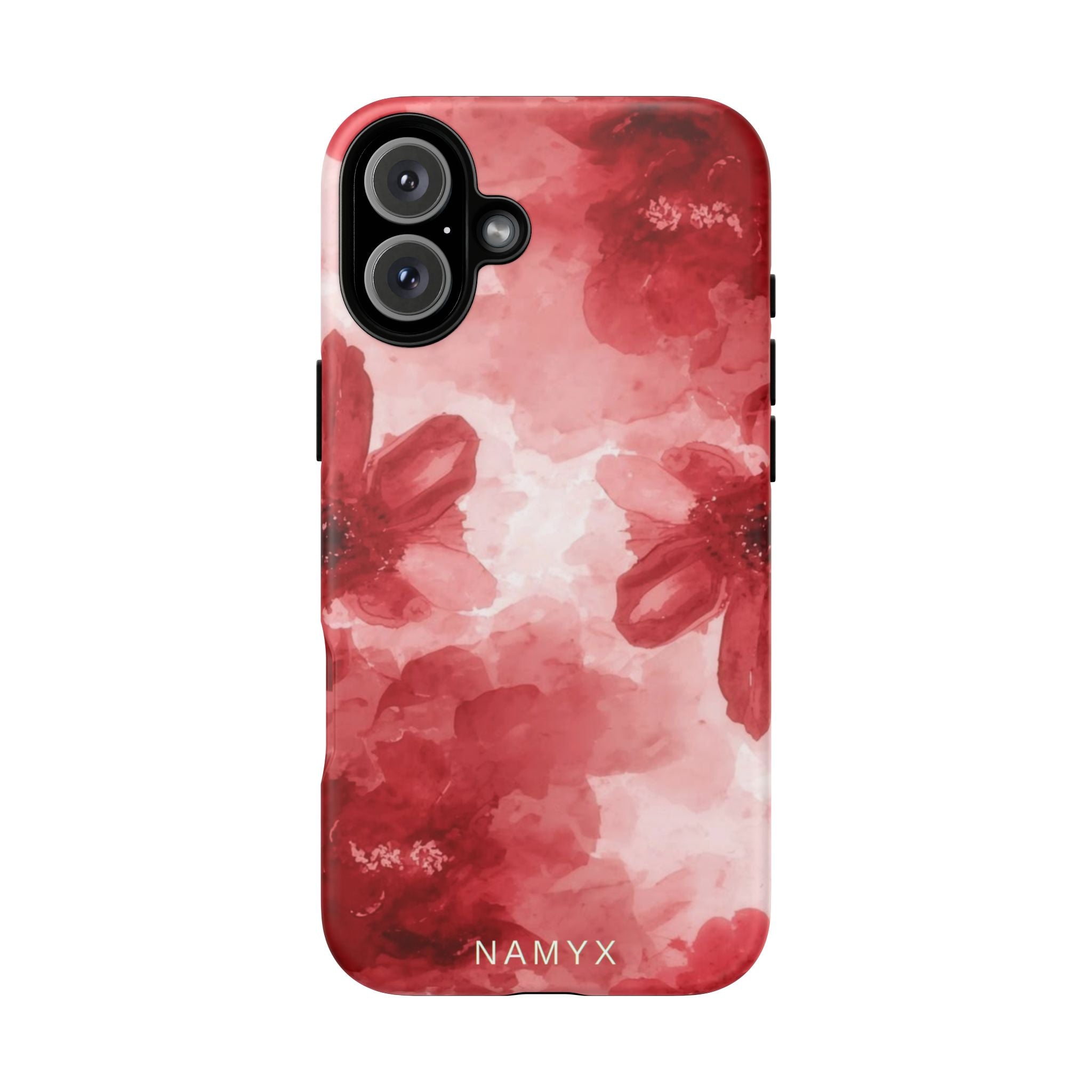 Floral Red Watercolor Tough Phone Case