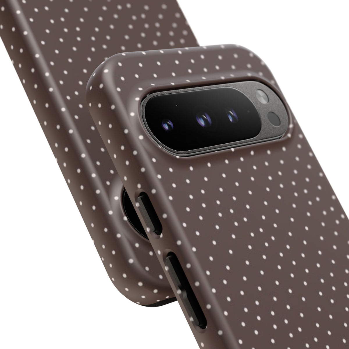 Brown Polka Dot Tough Phone Case - Slim Protective iPhone Cover