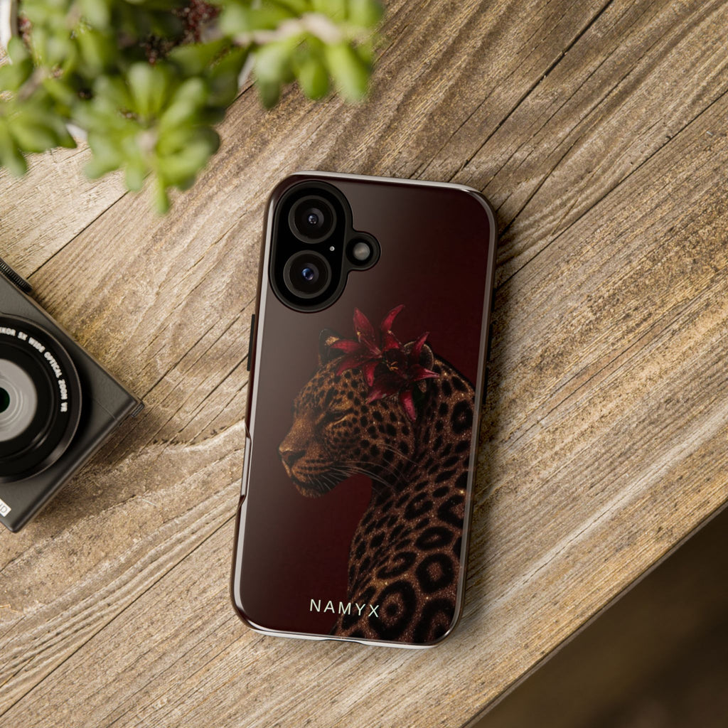 Leopard Floral Tough Phone Case
