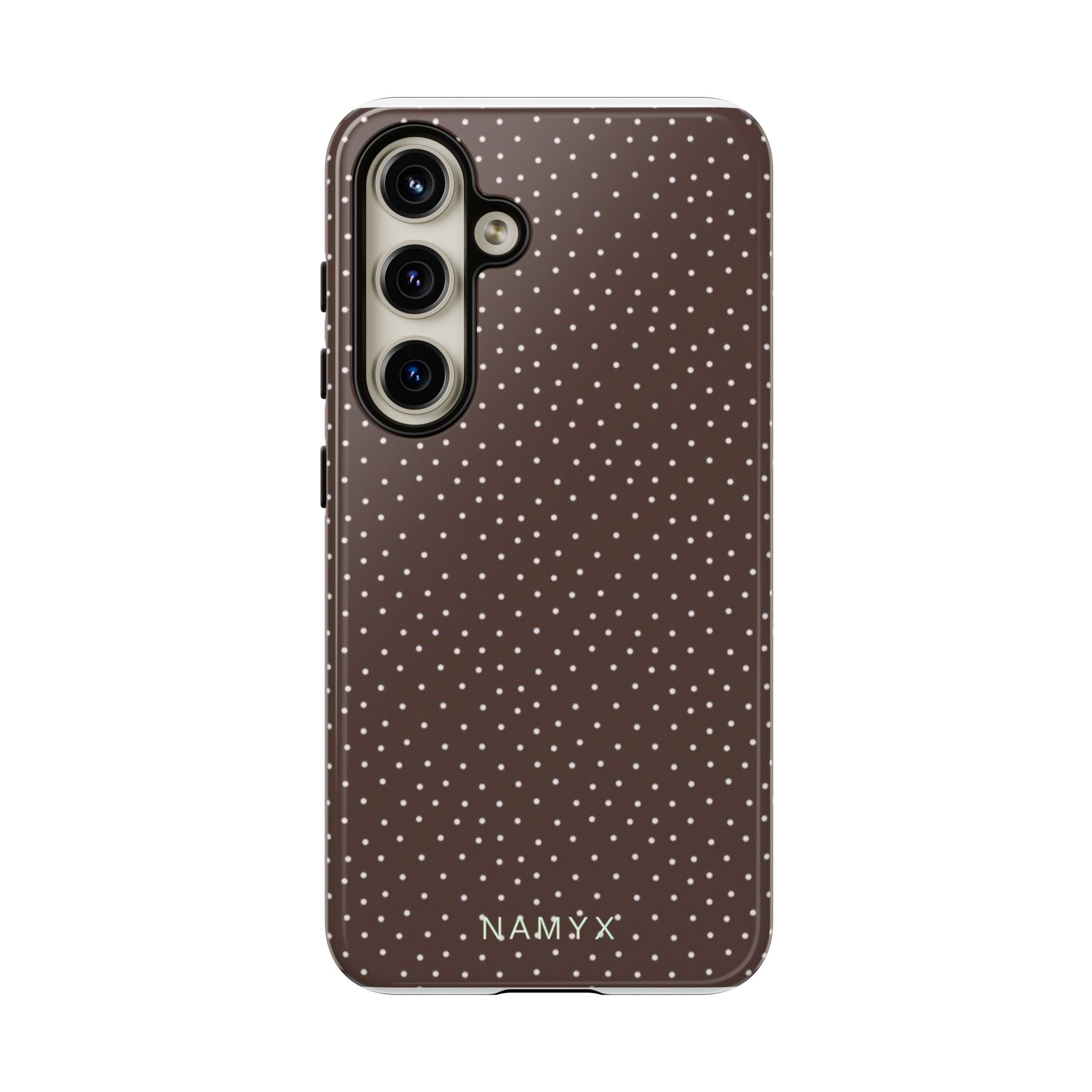 Brown Polka Dot Tough Phone Case - Slim Protective iPhone Cover