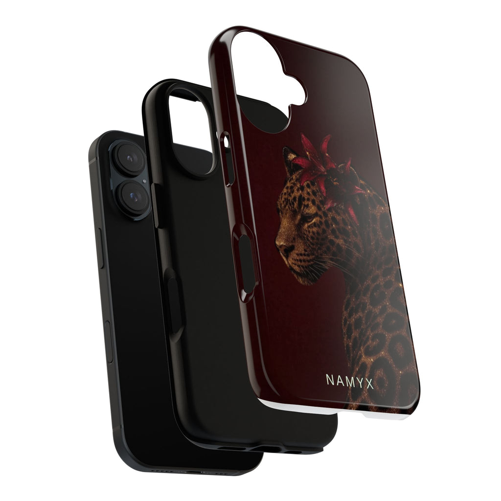 Leopard Floral Tough Phone Case