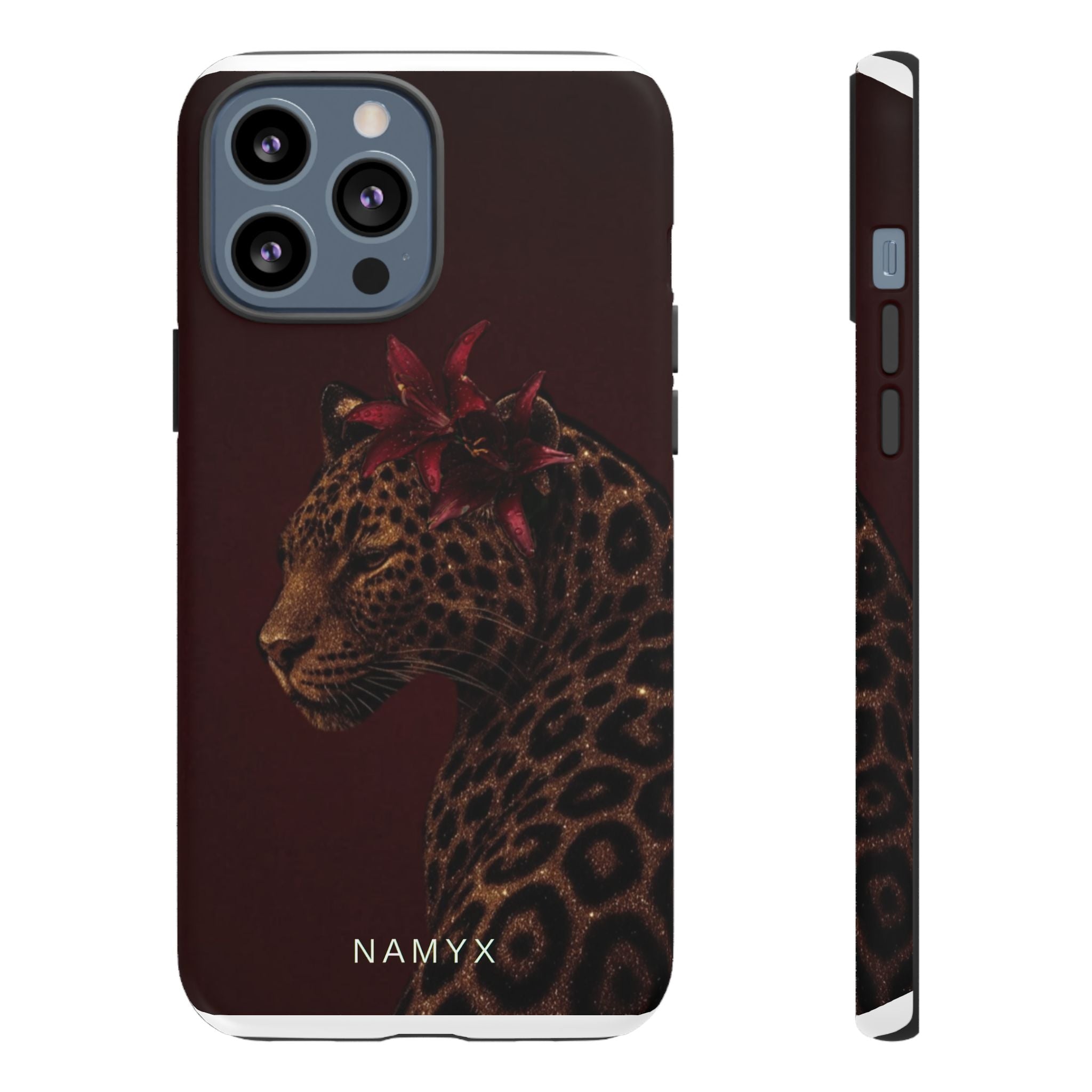 Leopard Floral Tough Phone Case