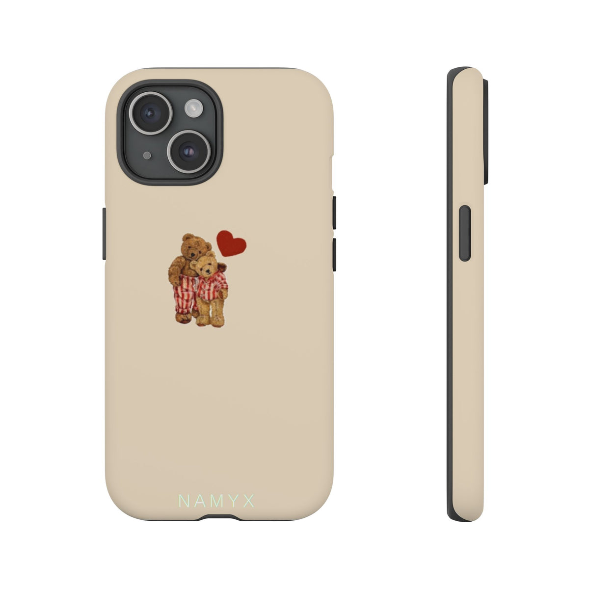 Teddy Heart Phone Case — Cute Vintage Plush Bear Protective iPhone Case