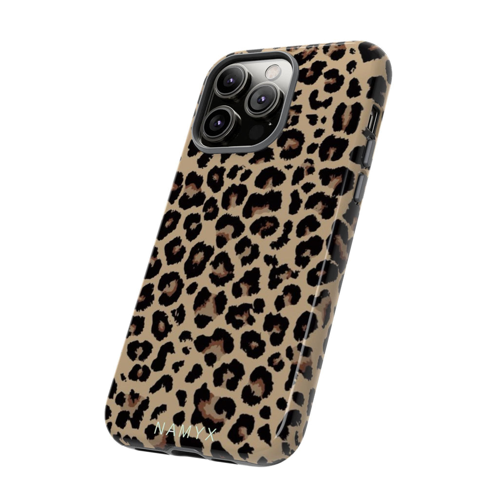 Leopard Print Tough Phone Case – Durable Protective Animal Print Phone Cover