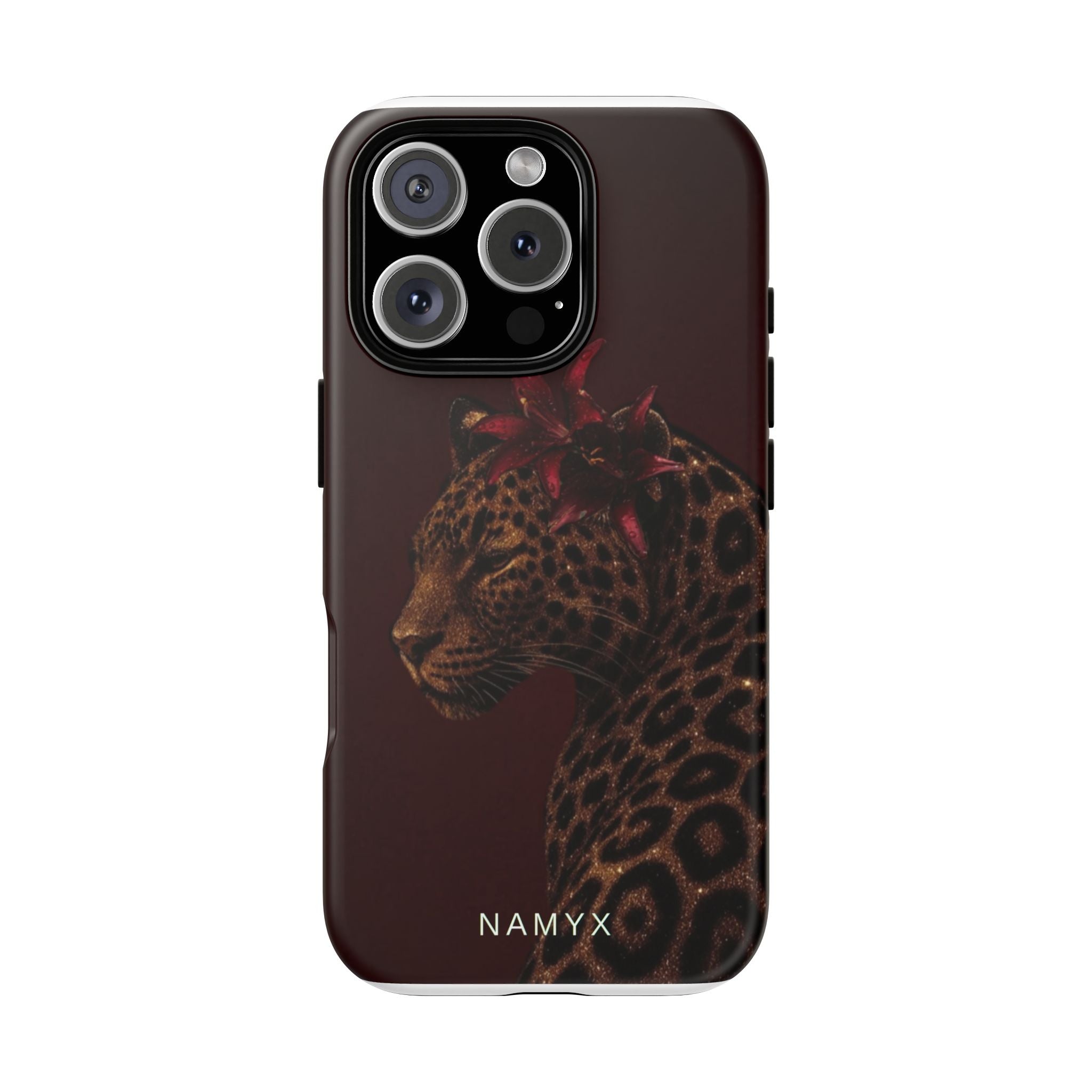 Leopard Floral Tough Phone Case