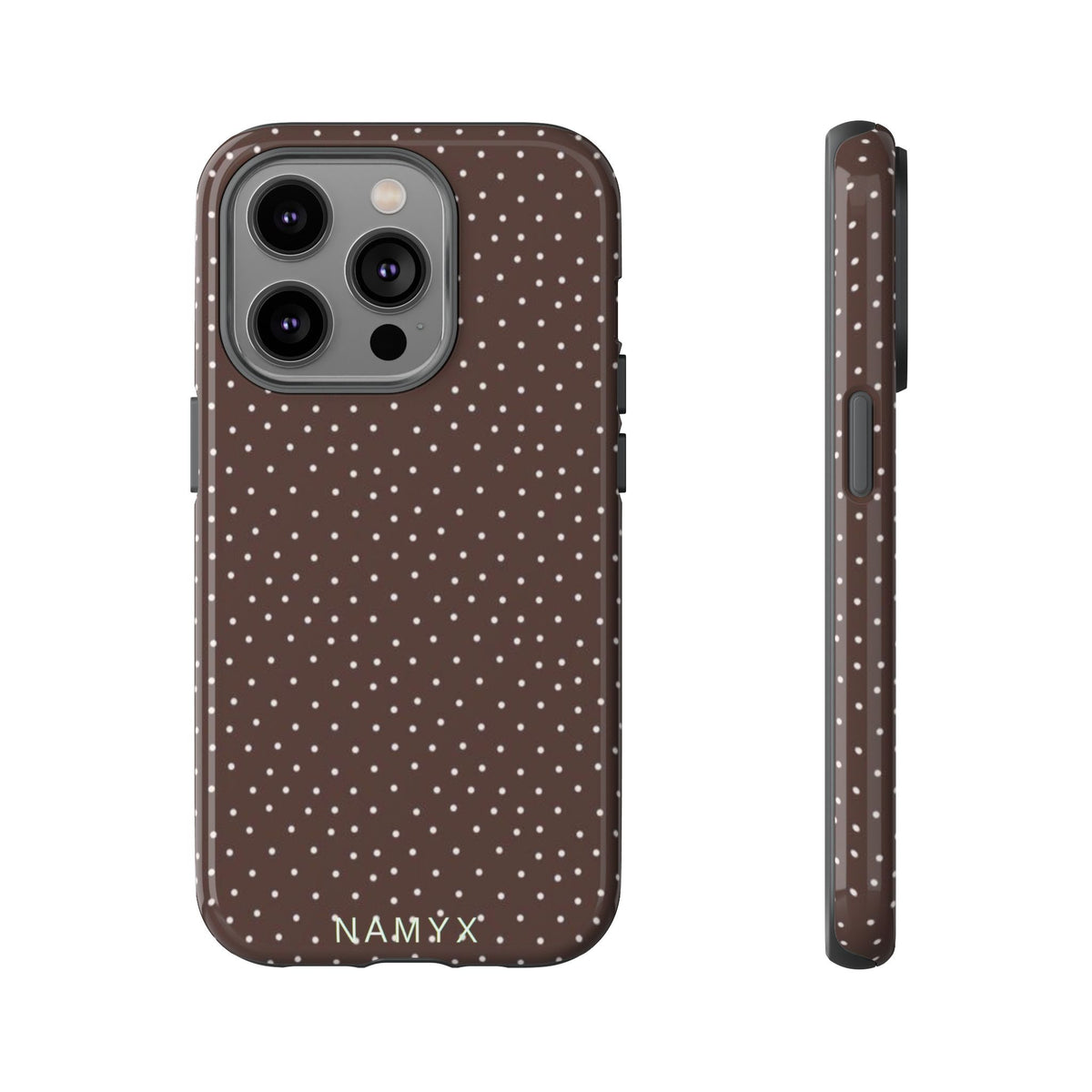 Brown Polka Dot Tough Phone Case - Slim Protective iPhone Cover