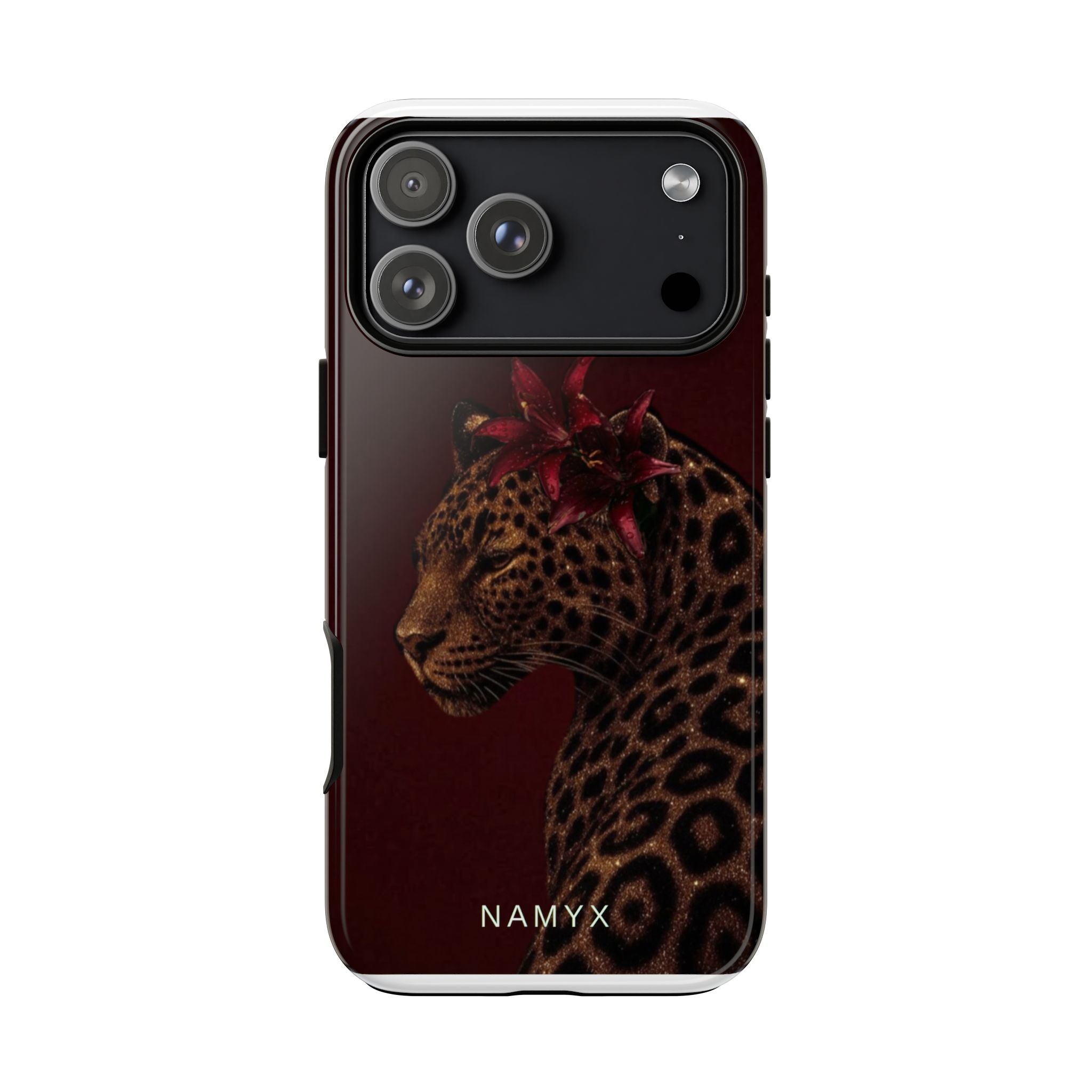 Leopard Floral Tough Phone Case