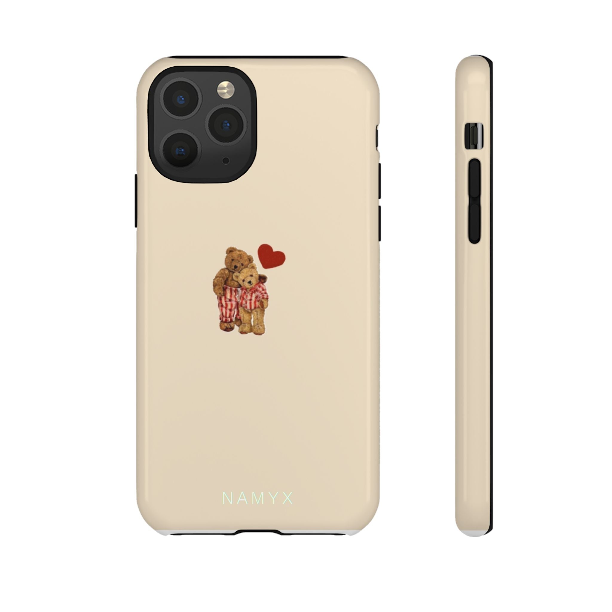Teddy Heart Phone Case — Cute Vintage Plush Bear Protective iPhone Case