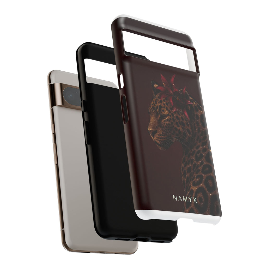 Leopard Floral Tough Phone Case