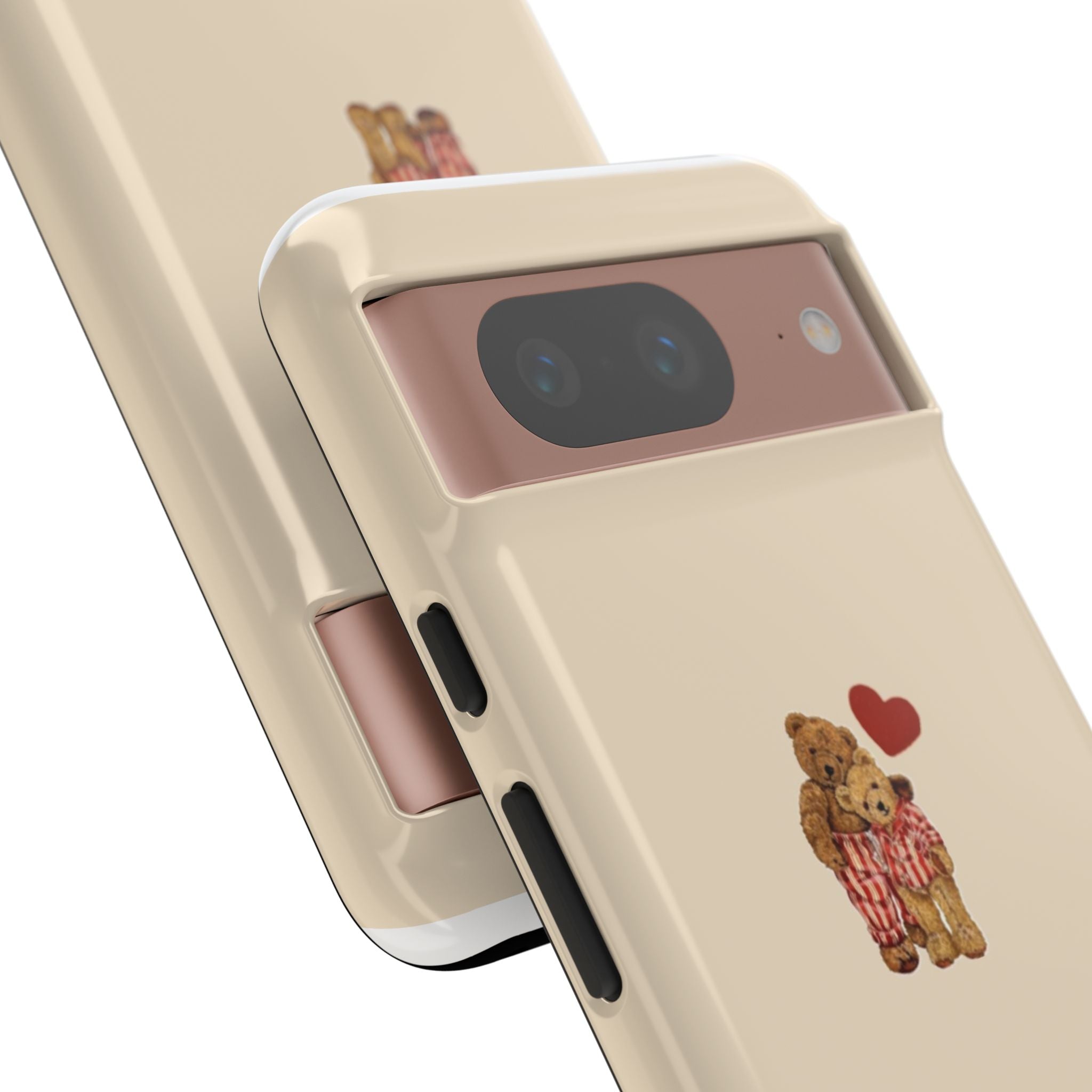 Teddy Heart Phone Case — Cute Vintage Plush Bear Protective iPhone Case