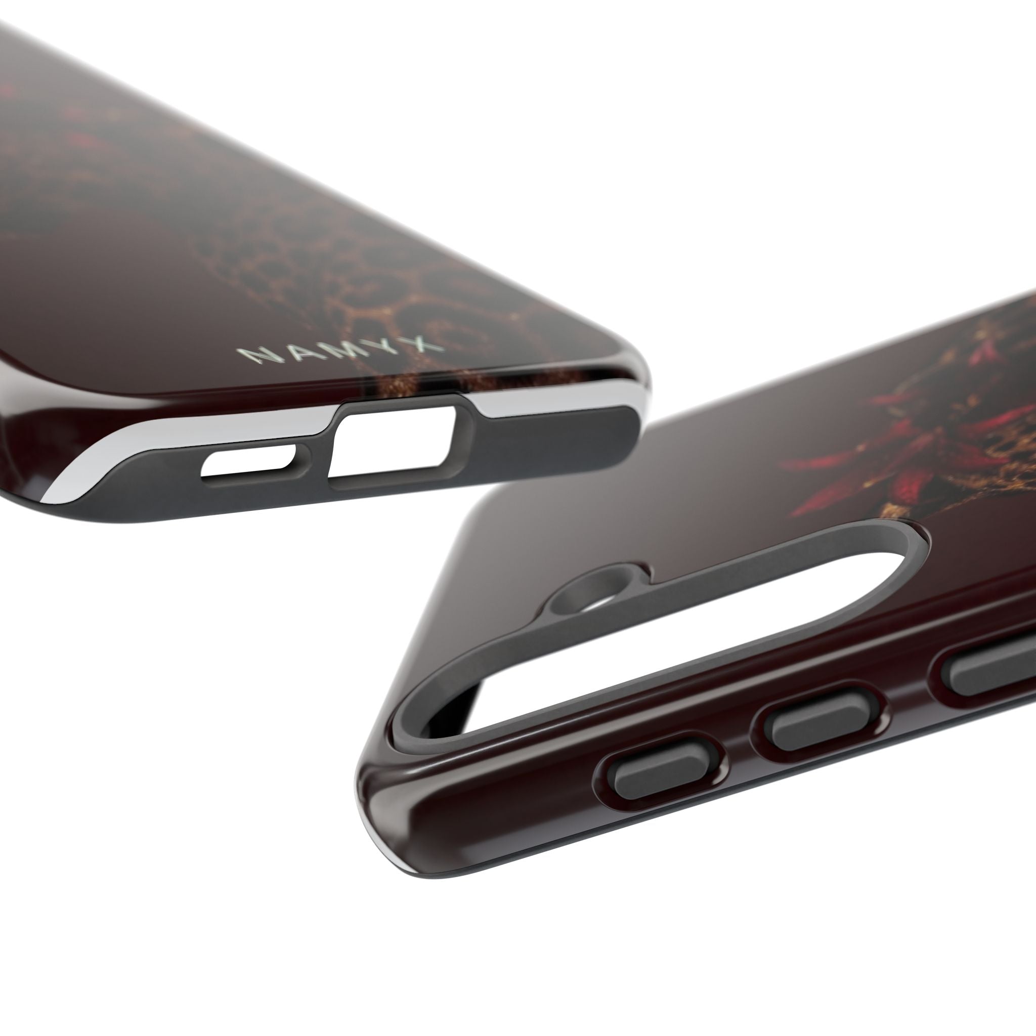 Leopard Floral Tough Phone Case