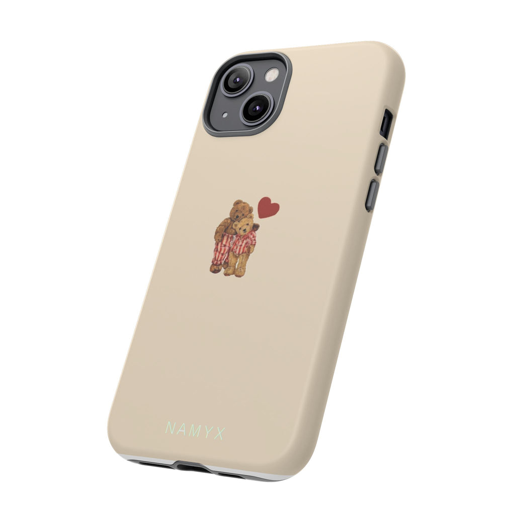 Teddy Heart Phone Case — Cute Vintage Plush Bear Protective iPhone Case