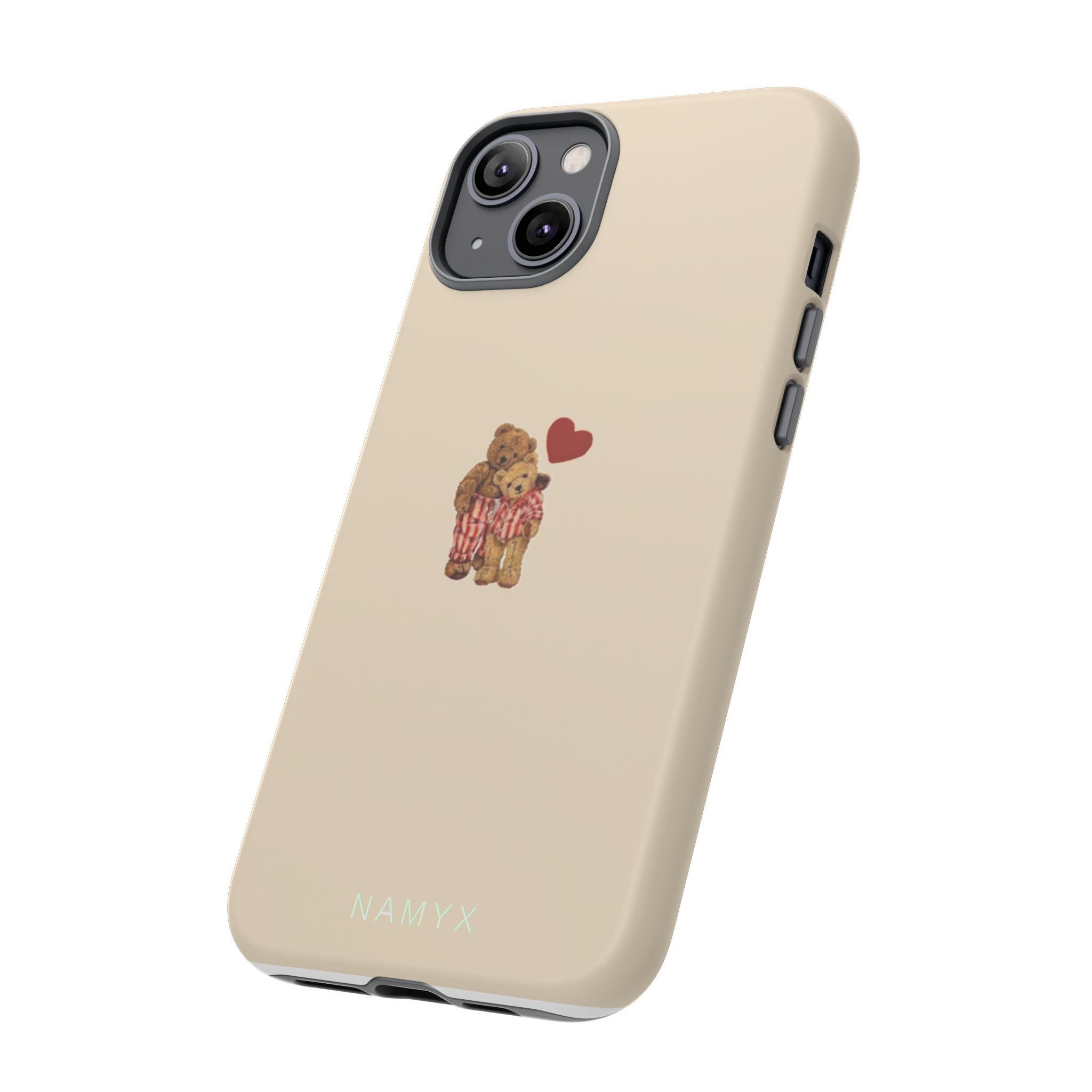 Teddy Heart Phone Case — Cute Vintage Plush Bear Protective iPhone Case
