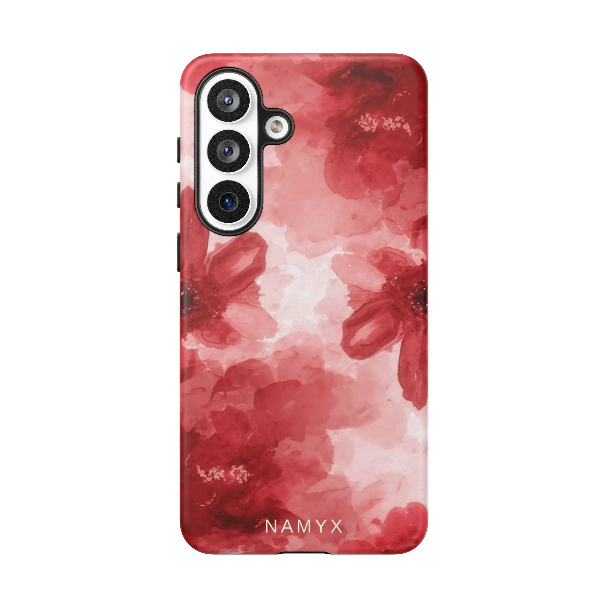 Floral Red Watercolor Tough Phone Case