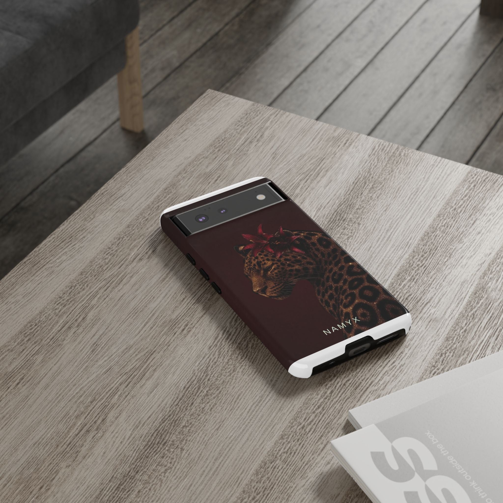 Leopard Floral Tough Phone Case