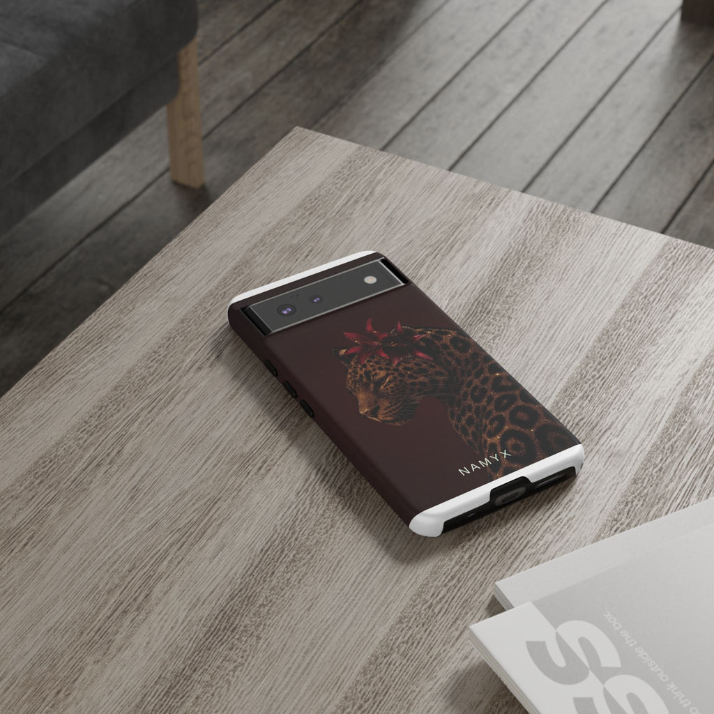 Leopard Floral Tough Phone Case