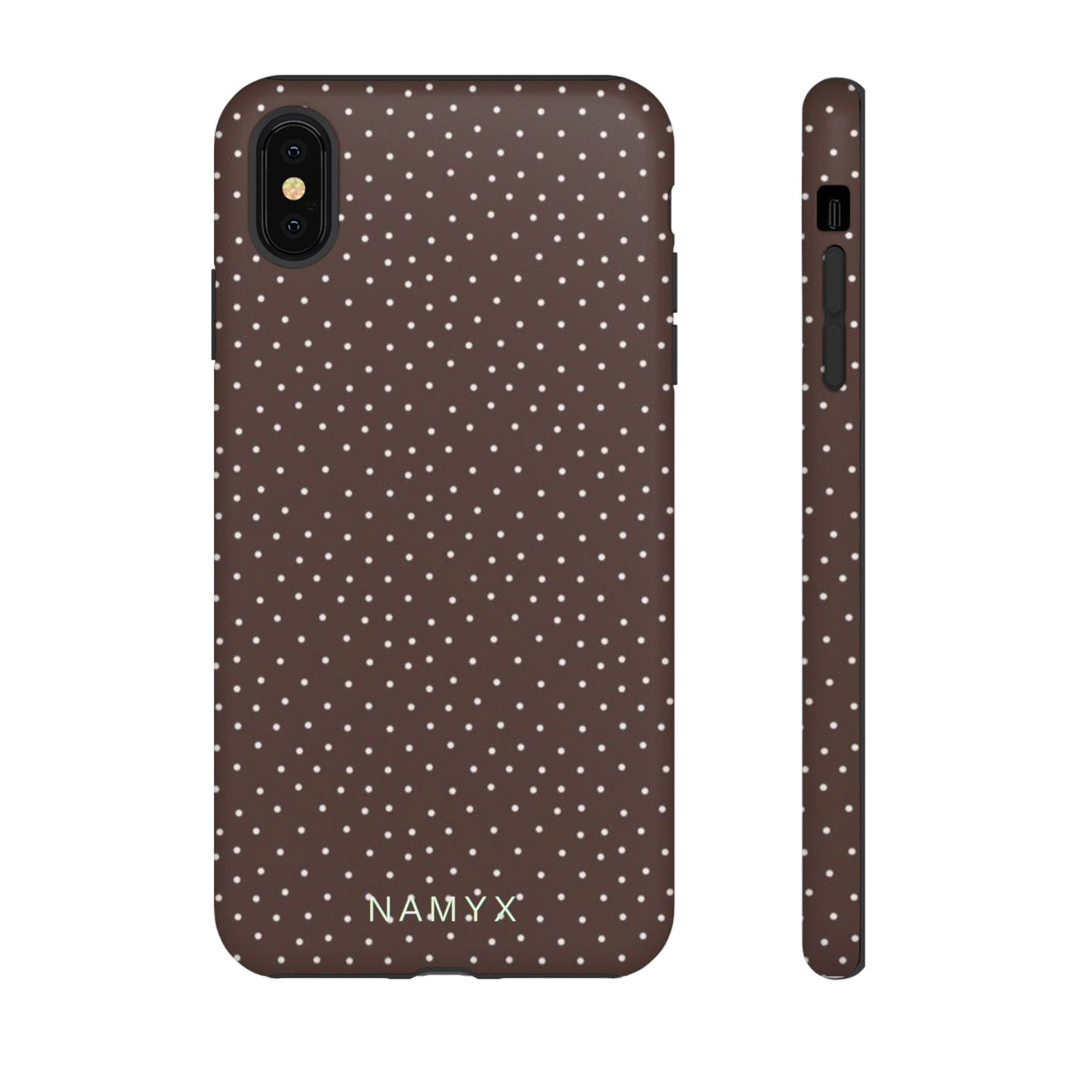 Brown Polka Dot Tough Phone Case - Slim Protective iPhone Cover
