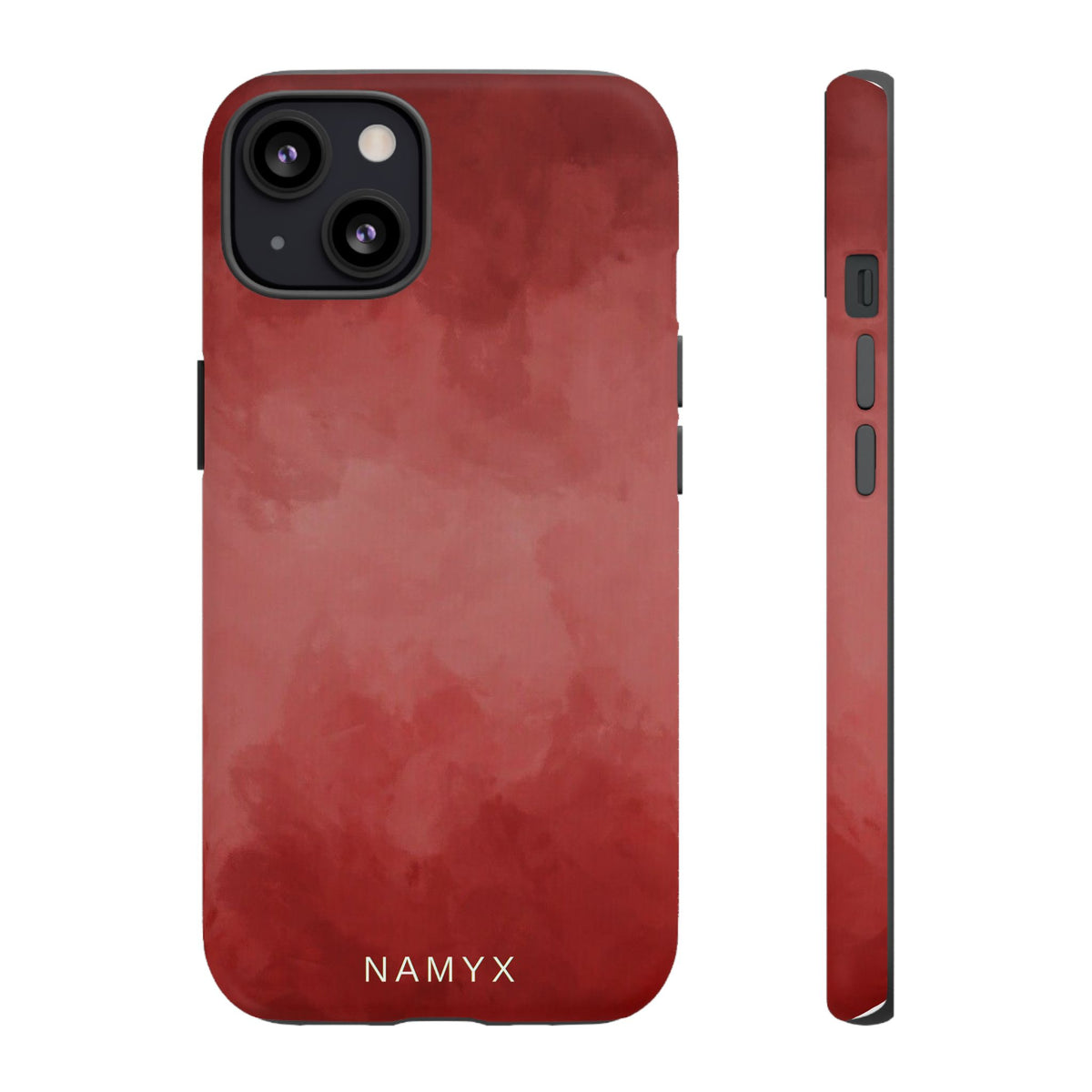Red Watercolor Tough Phone Case — Durable Protective iPhone Cover
