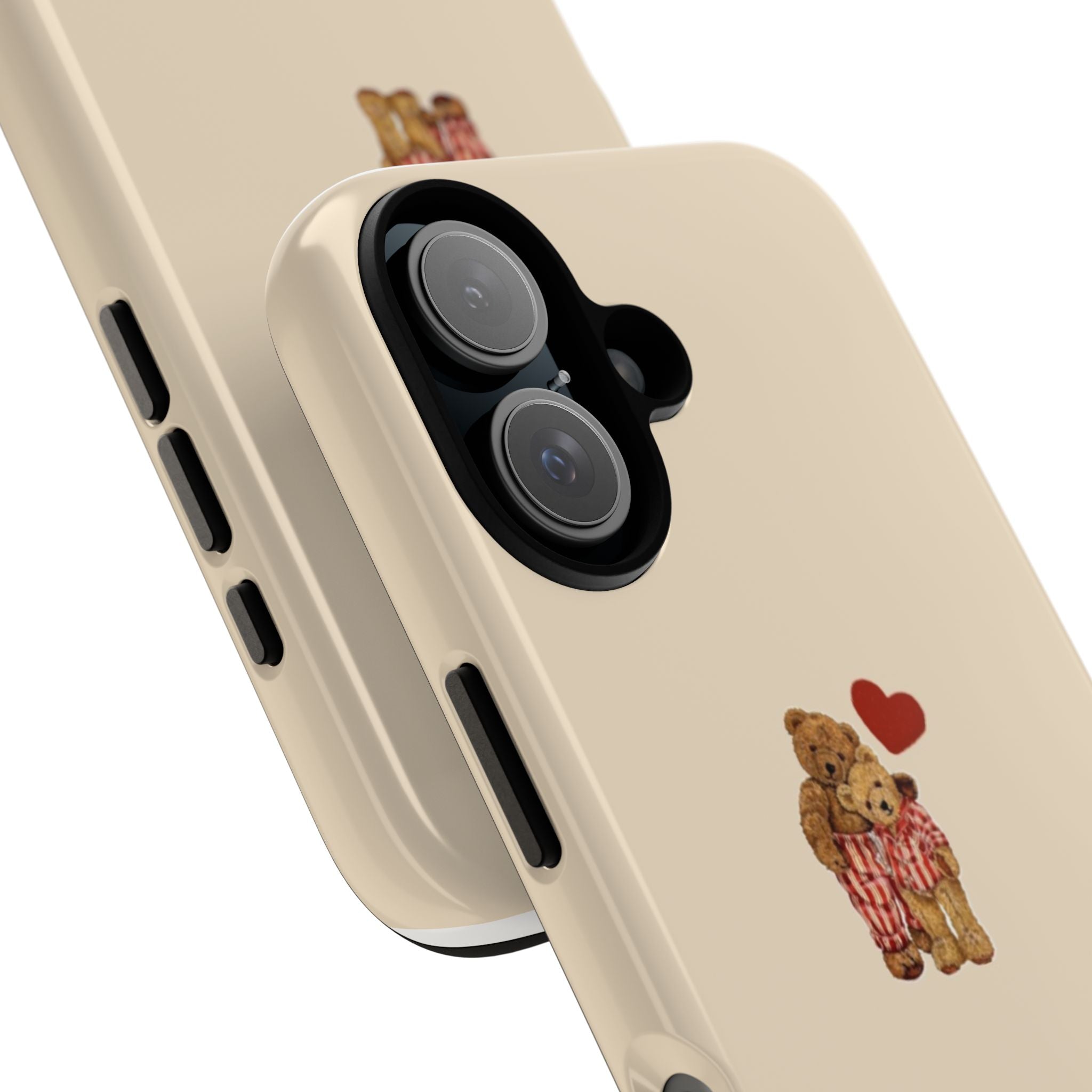 Teddy Heart Phone Case — Cute Vintage Plush Bear Protective iPhone Case