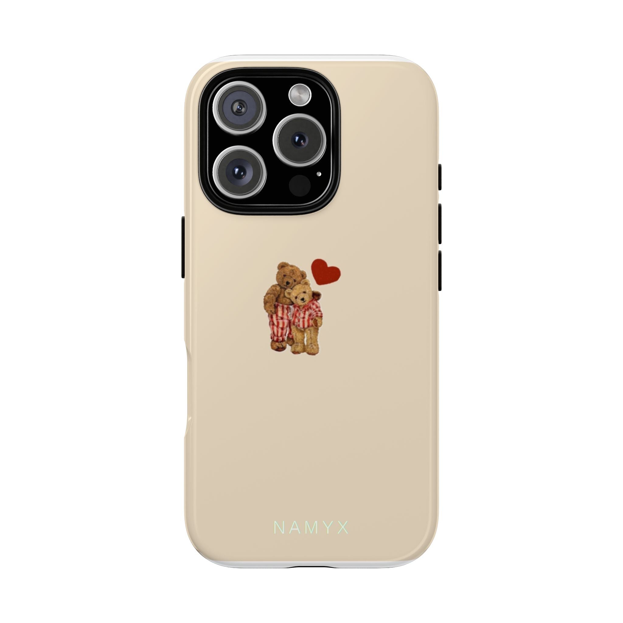 Teddy Heart Phone Case — Cute Vintage Plush Bear Protective iPhone Case