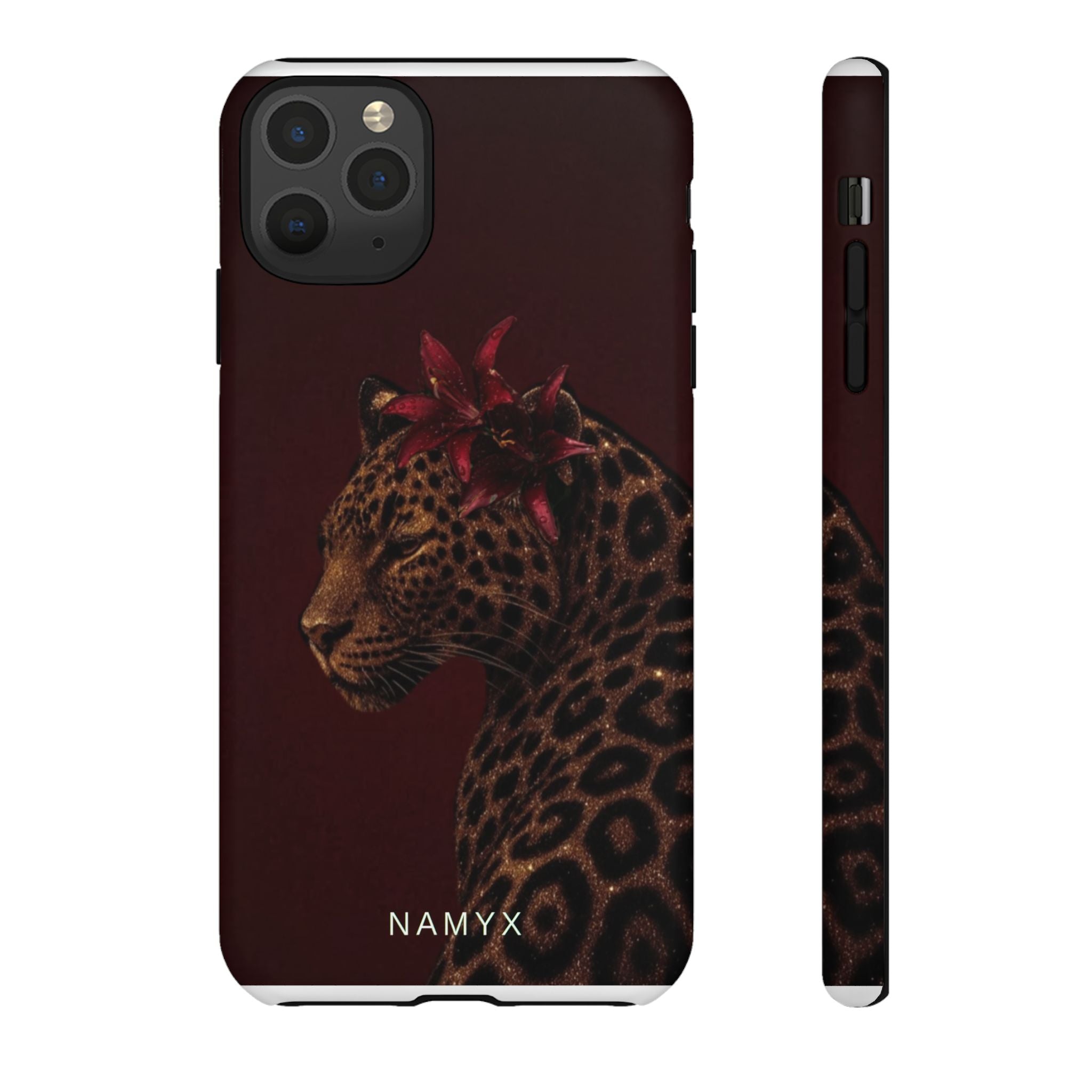 Leopard Floral Tough Phone Case
