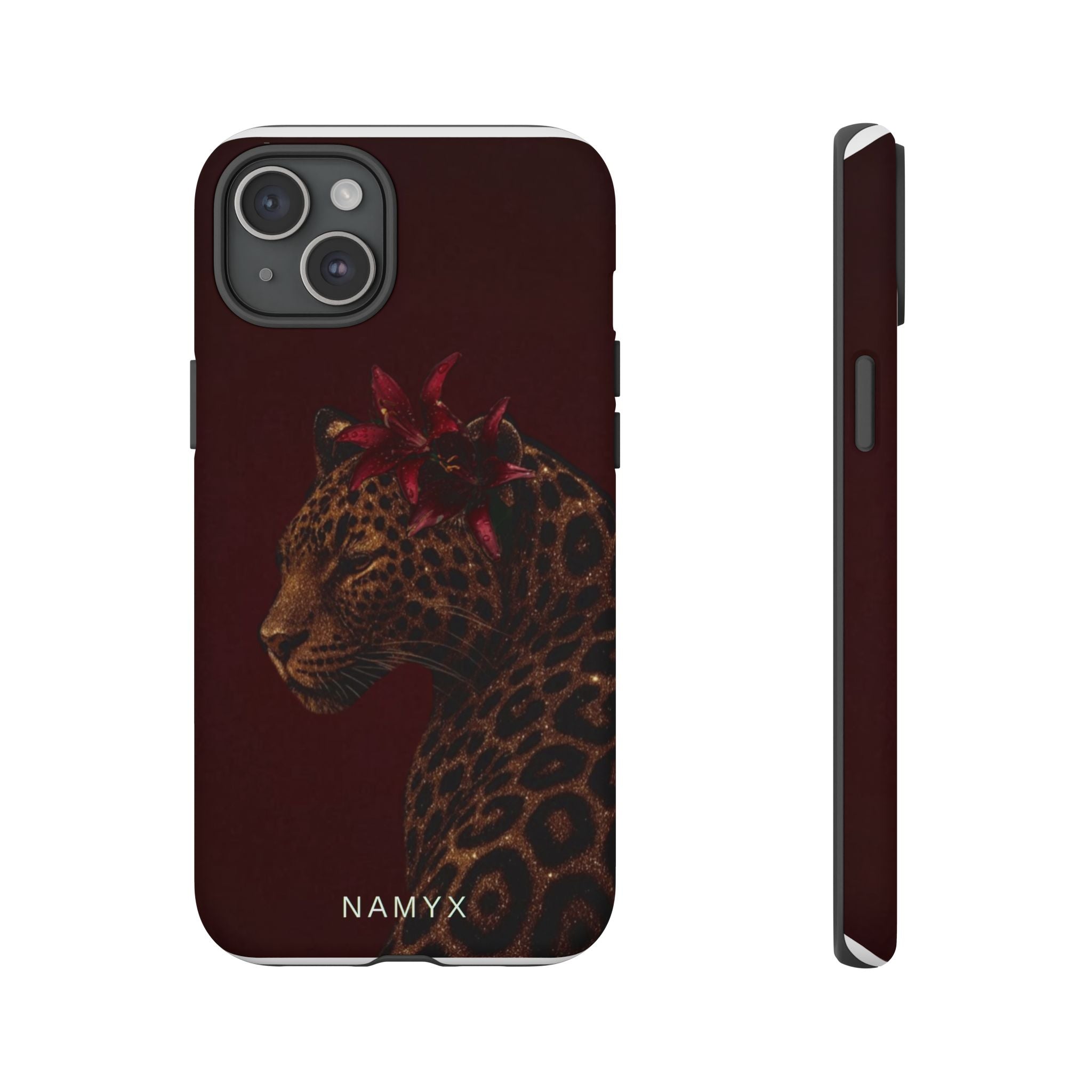Leopard Floral Tough Phone Case