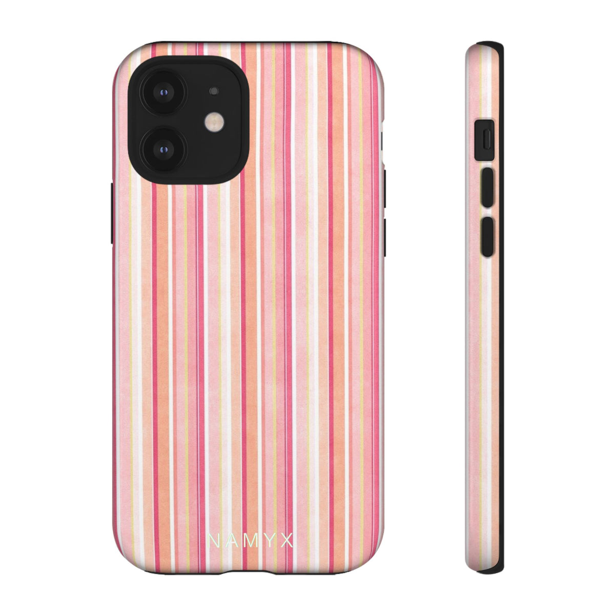 Pink Vintage Stripe Tough Phone Case
