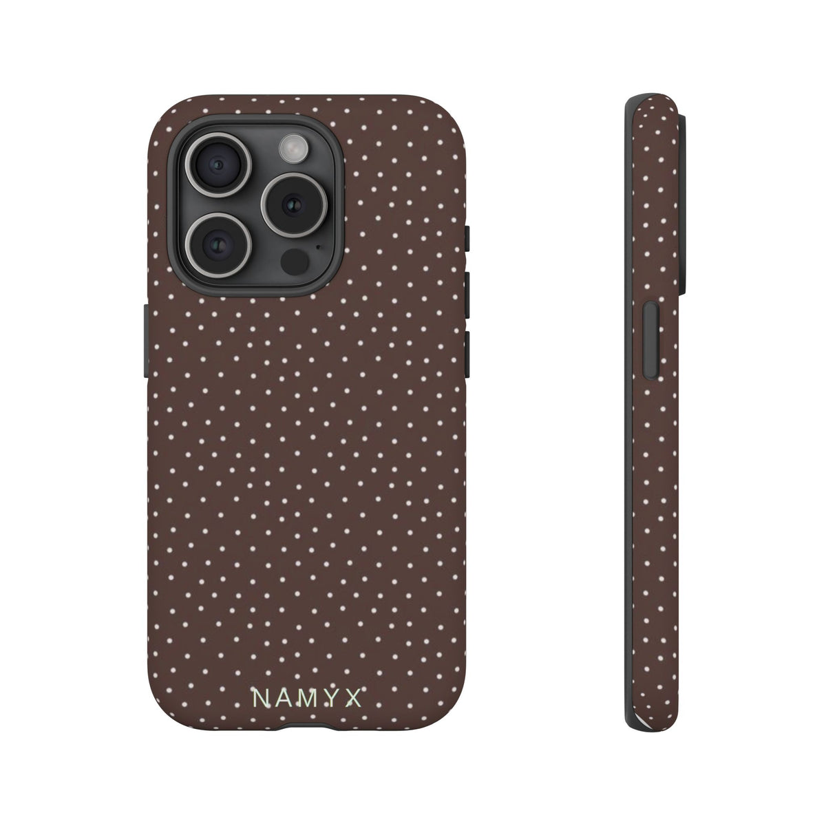 Brown Polka Dot Tough Phone Case - Slim Protective iPhone Cover