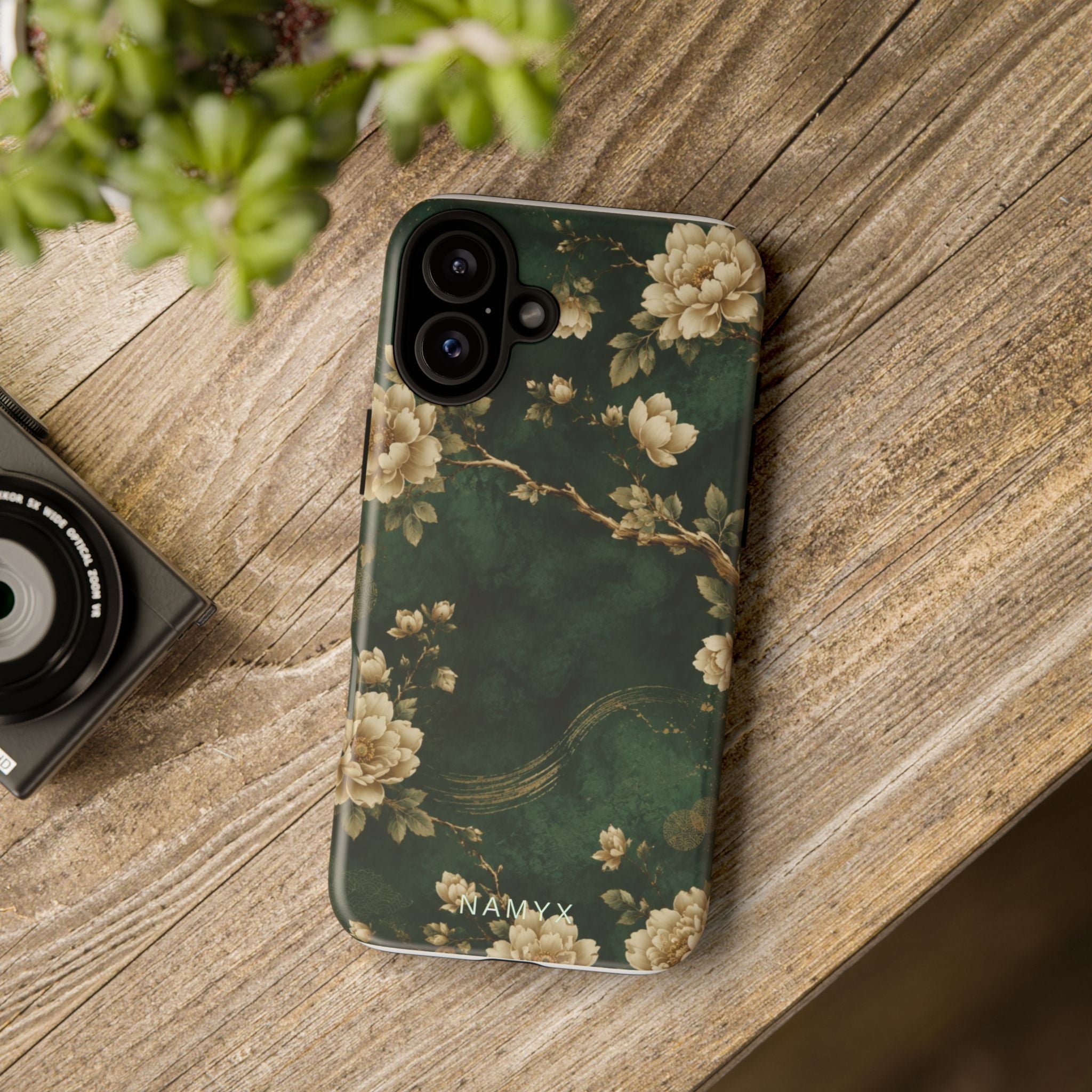 Floral Jade Tough Phone Case