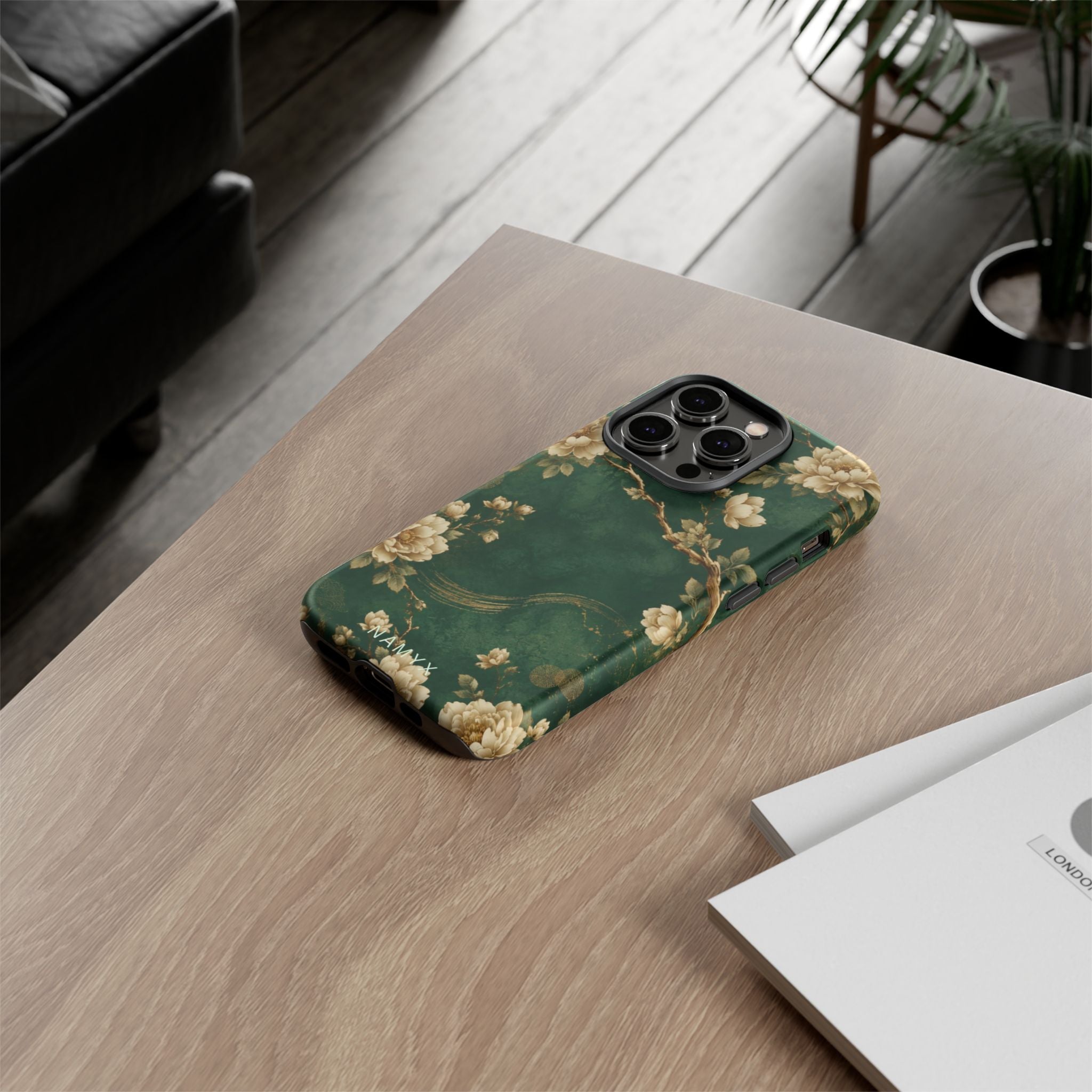 Floral Jade Tough Phone Case