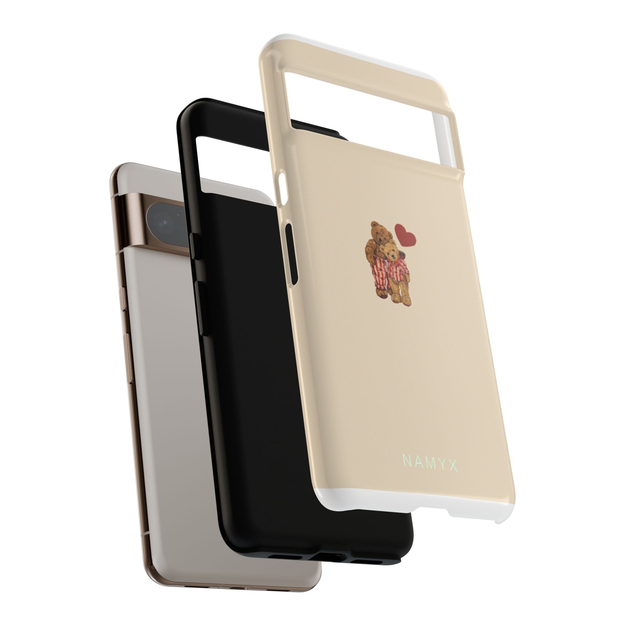 Teddy Heart Phone Case — Cute Vintage Plush Bear Protective iPhone Case