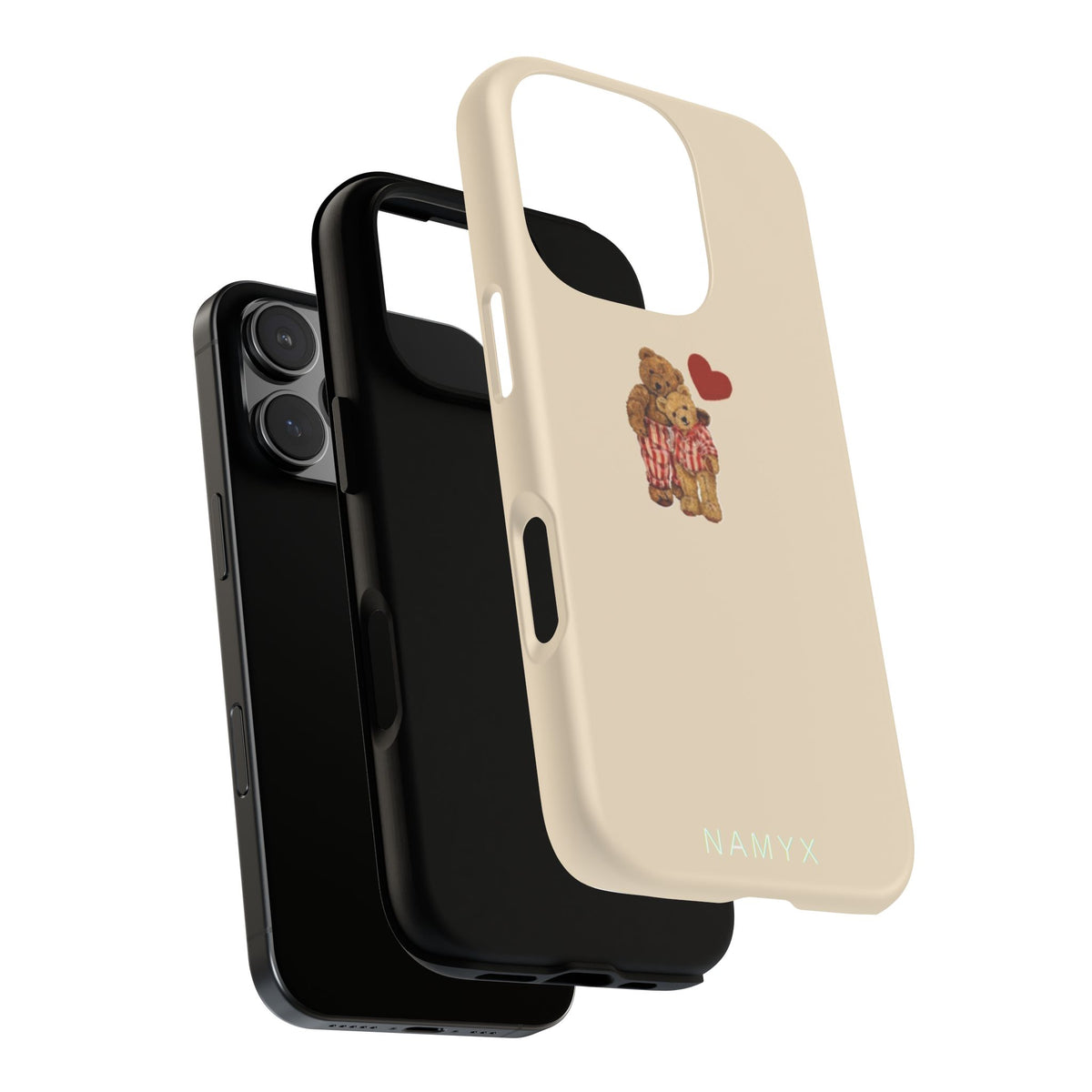 Teddy Heart Phone Case — Cute Vintage Plush Bear Protective iPhone Case