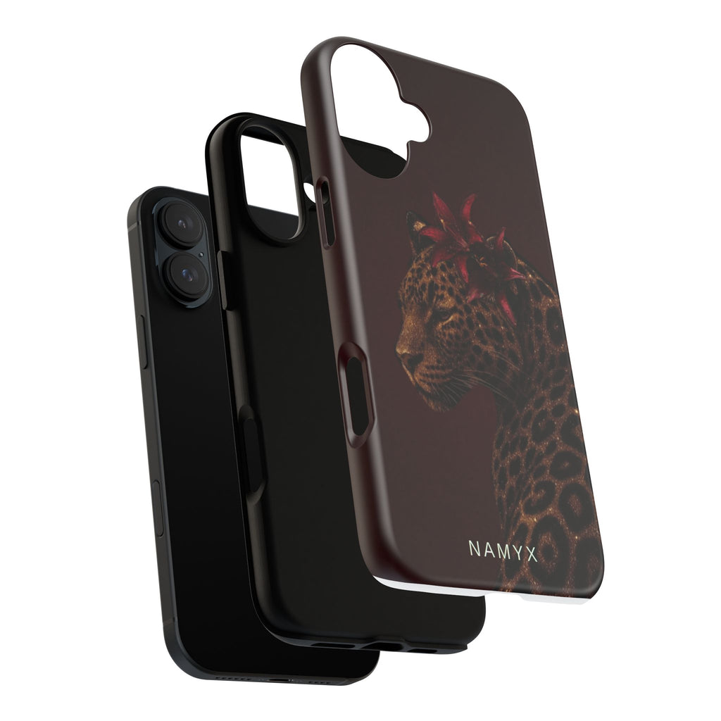 Leopard Floral Tough Phone Case