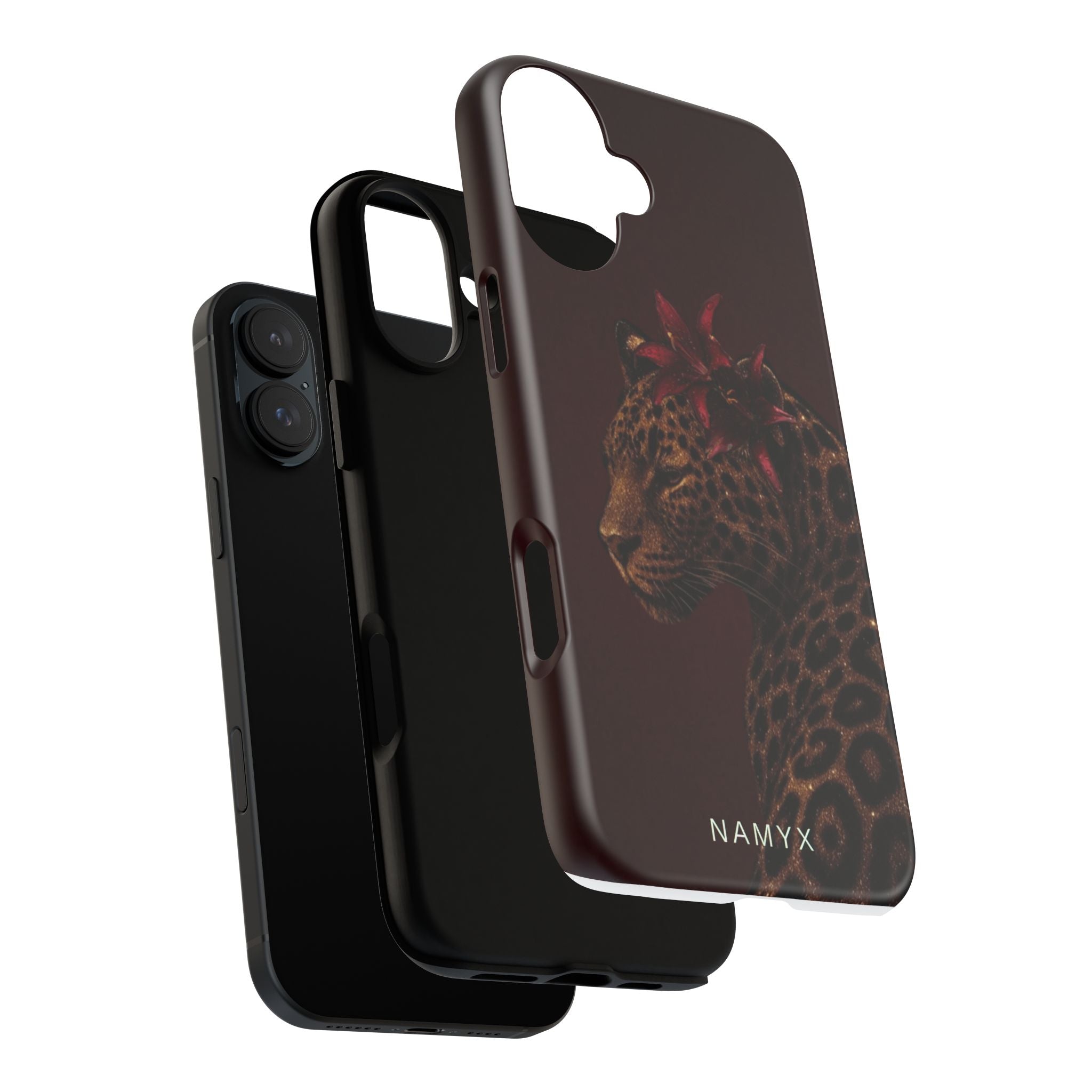 Leopard Floral Tough Phone Case