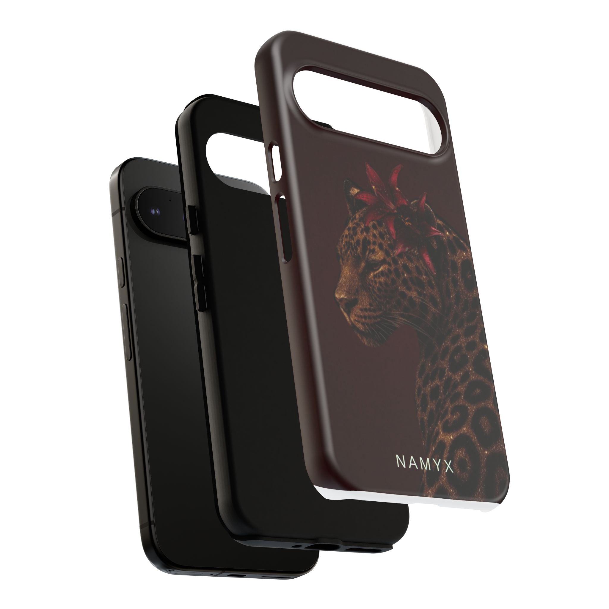 Leopard Floral Tough Phone Case