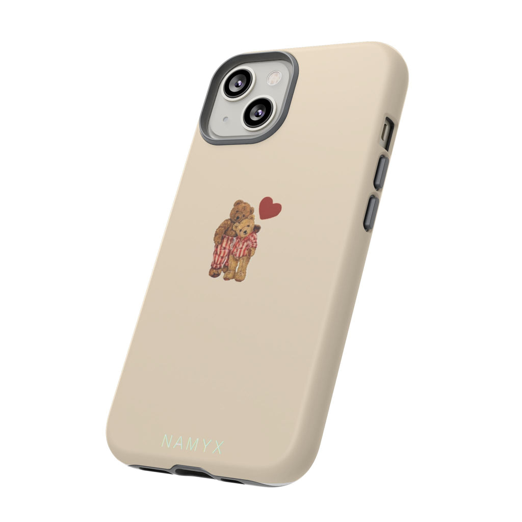 Teddy Heart Phone Case — Cute Vintage Plush Bear Protective iPhone Case