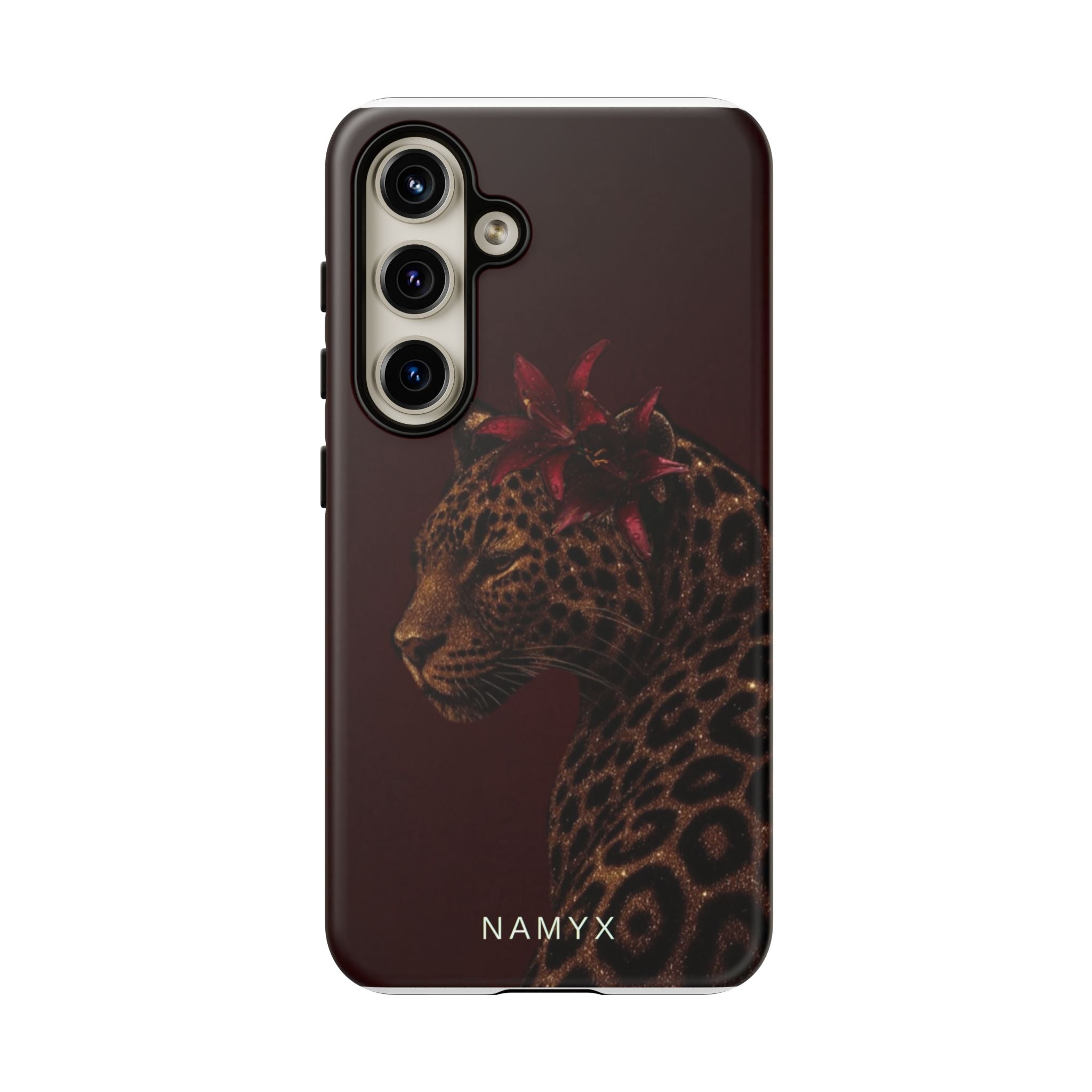 Leopard Floral Tough Phone Case