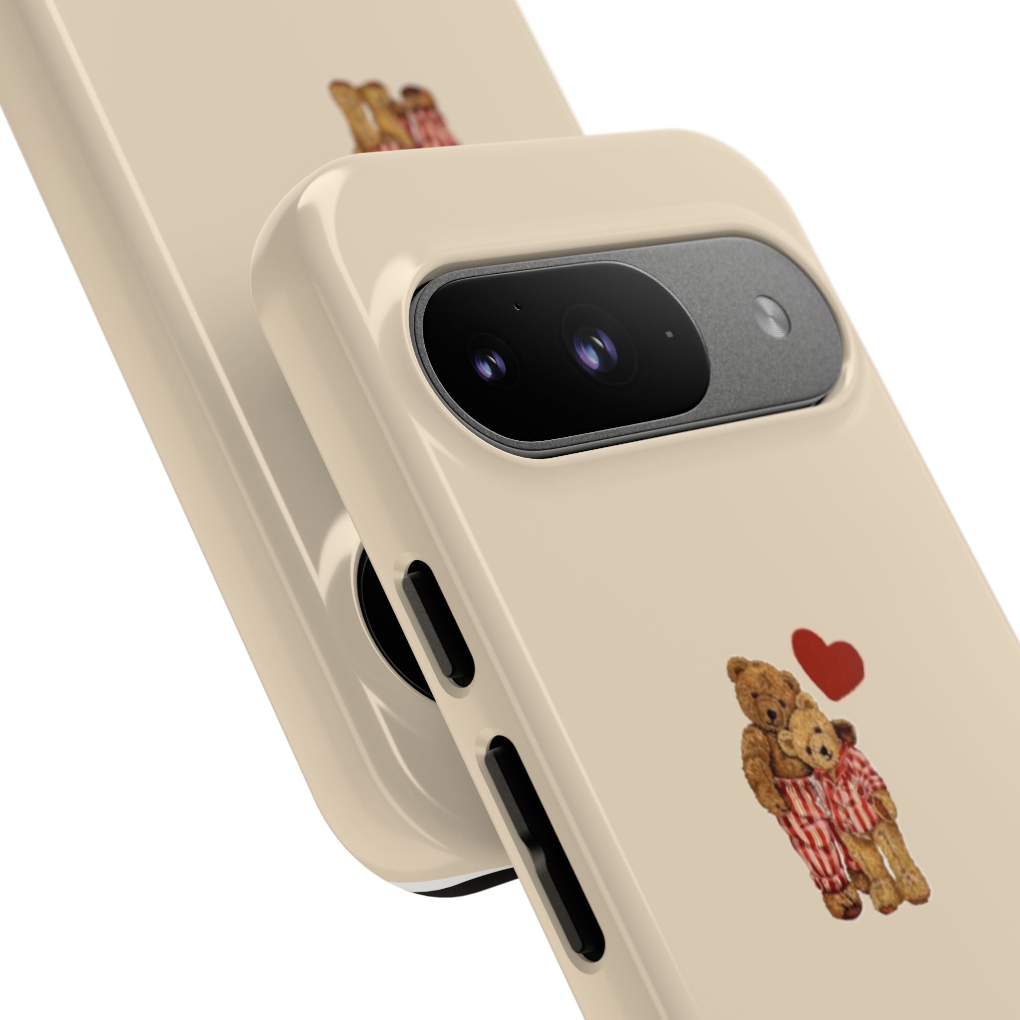 Teddy Heart Phone Case — Cute Vintage Plush Bear Protective iPhone Case