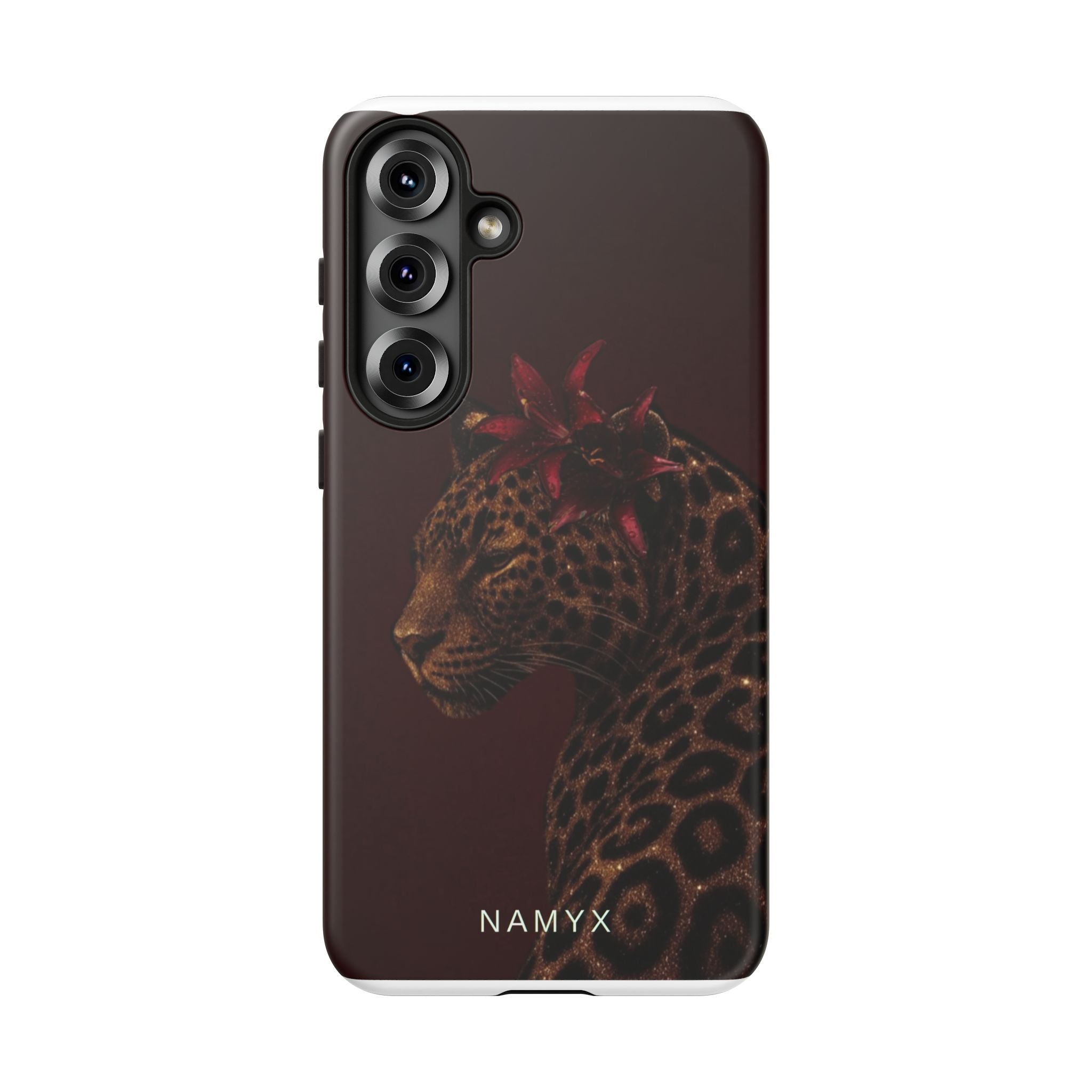 Leopard Floral Tough Phone Case
