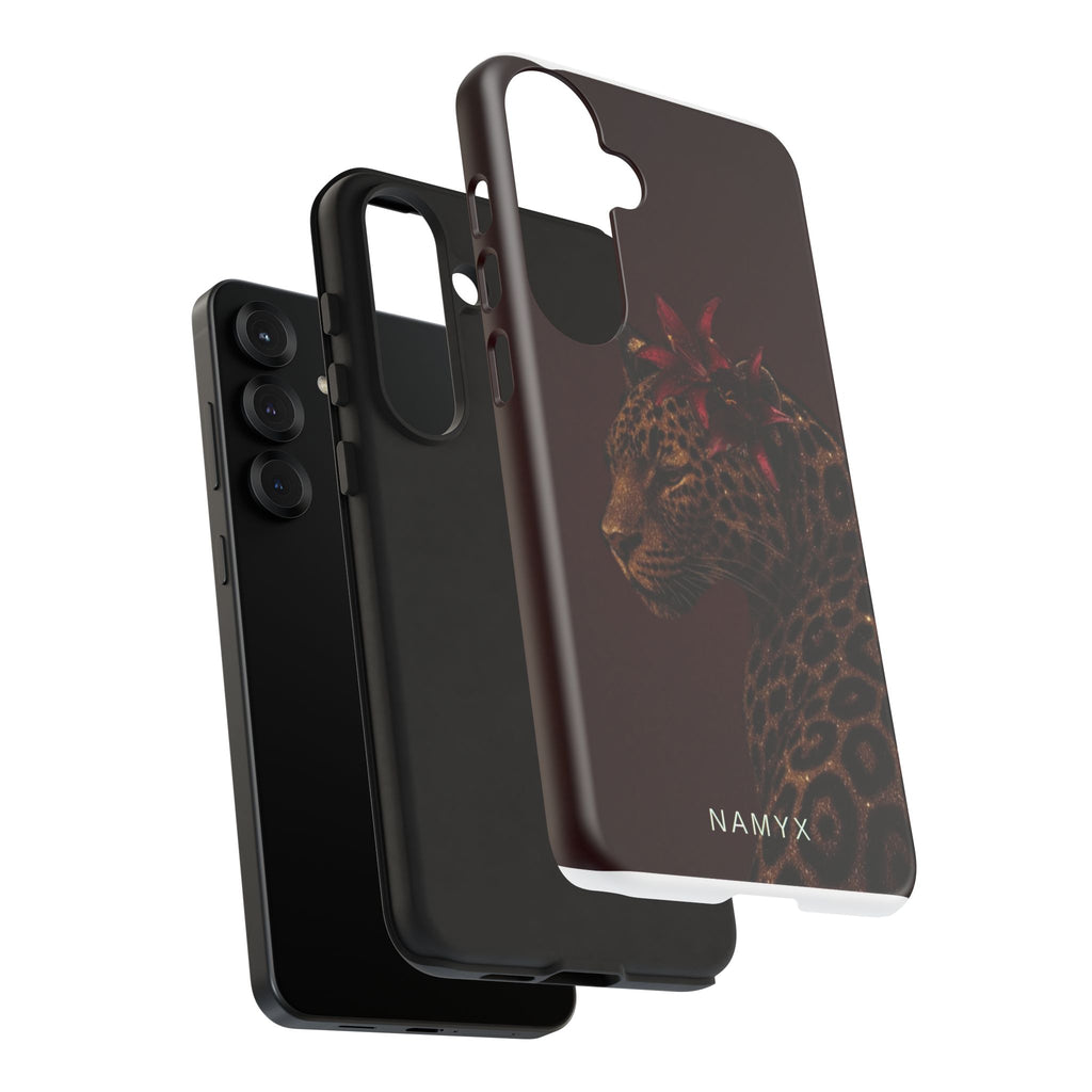 Leopard Floral Tough Phone Case