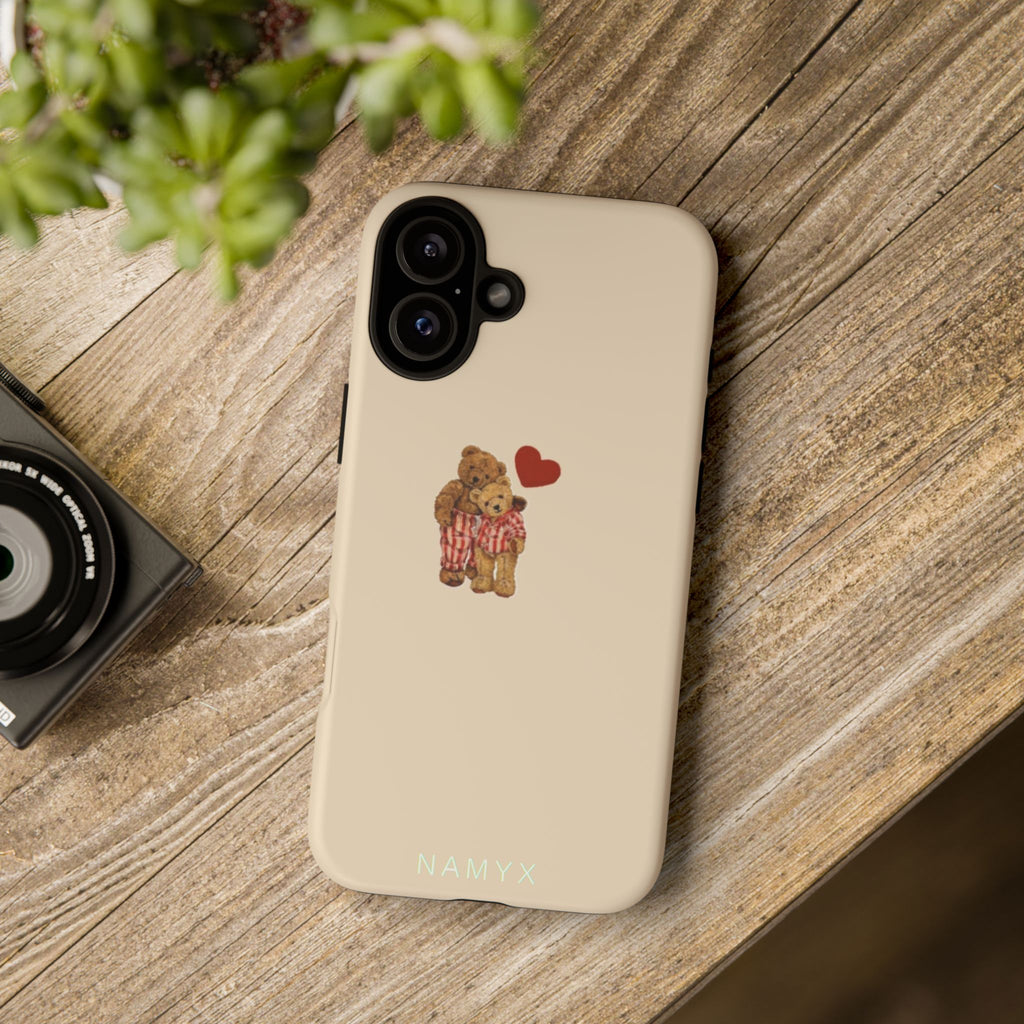 Teddy Heart Phone Case — Cute Vintage Plush Bear Protective iPhone Case
