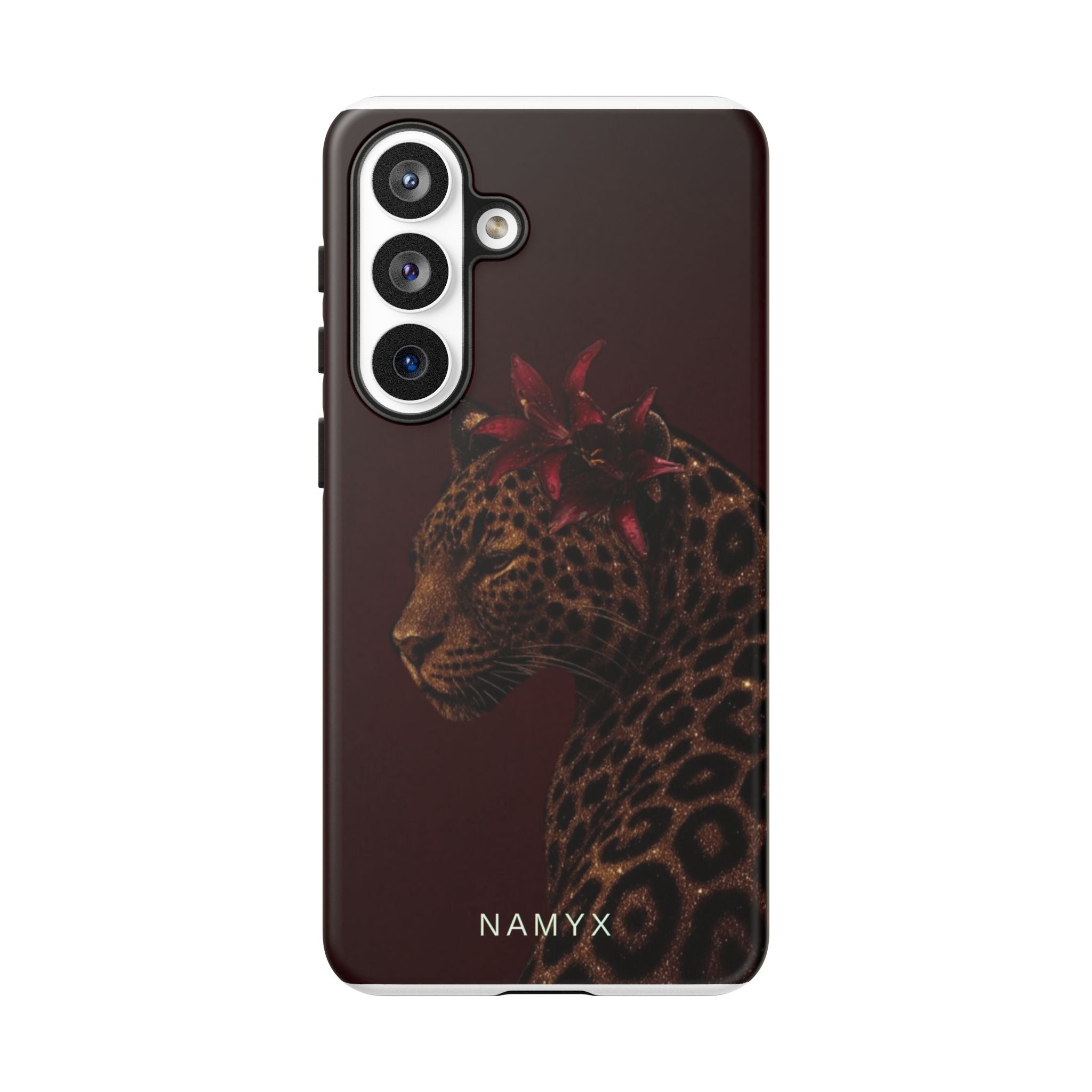 Leopard Floral Tough Phone Case