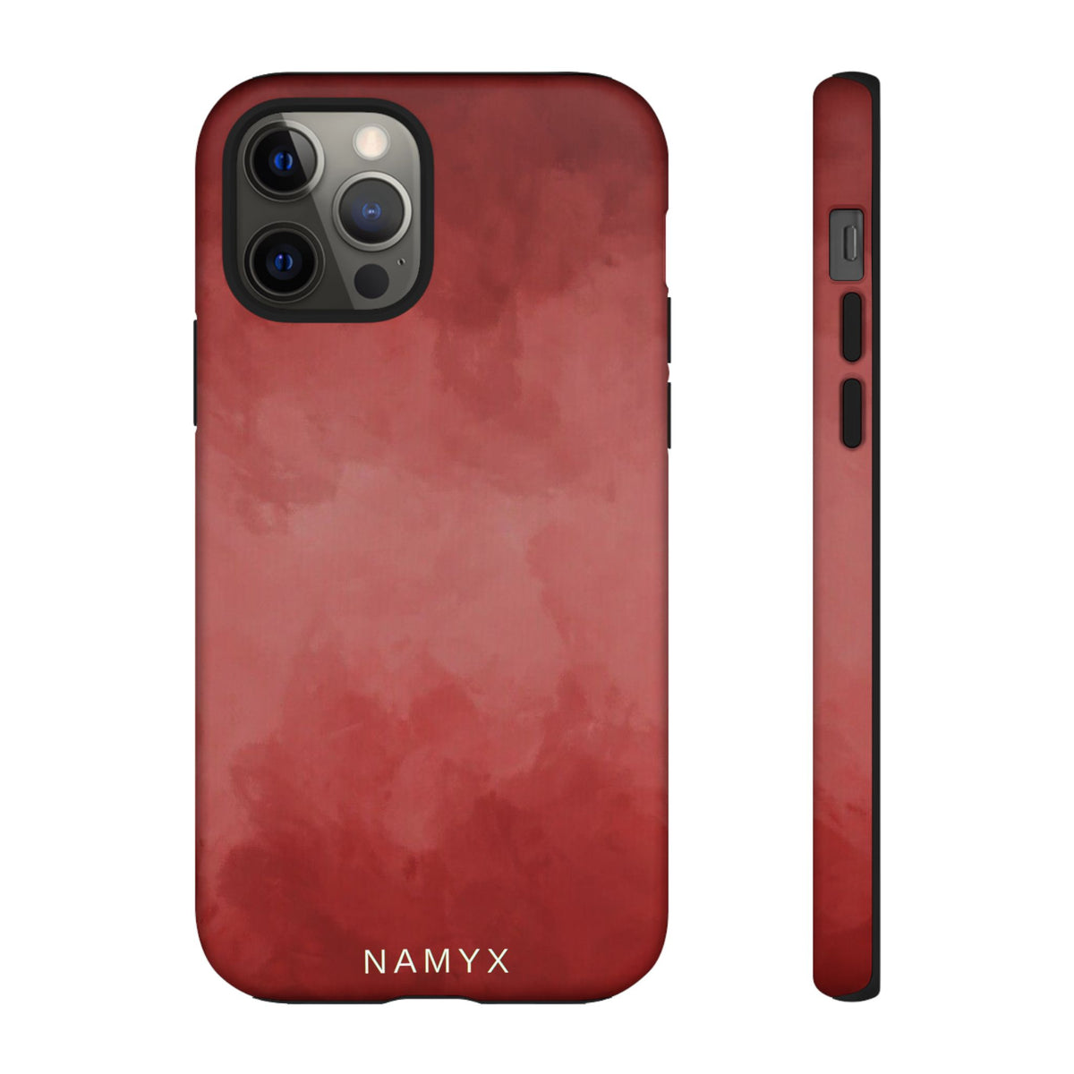 Red Watercolor Tough Phone Case — Durable Protective iPhone Cover