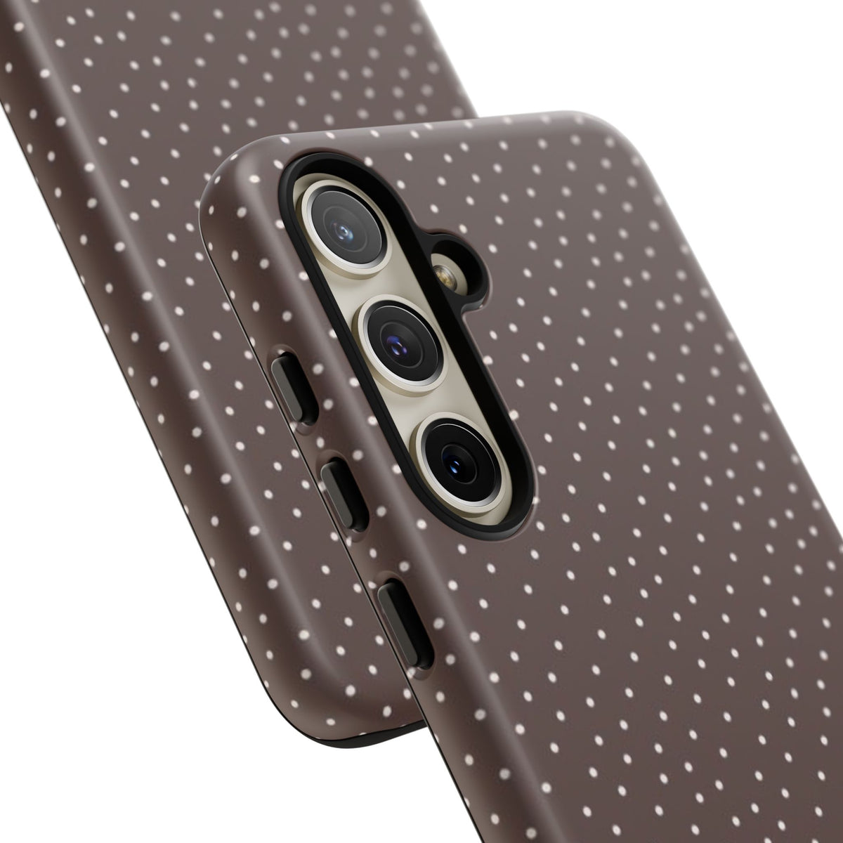 Brown Polka Dot Tough Phone Case - Slim Protective iPhone Cover