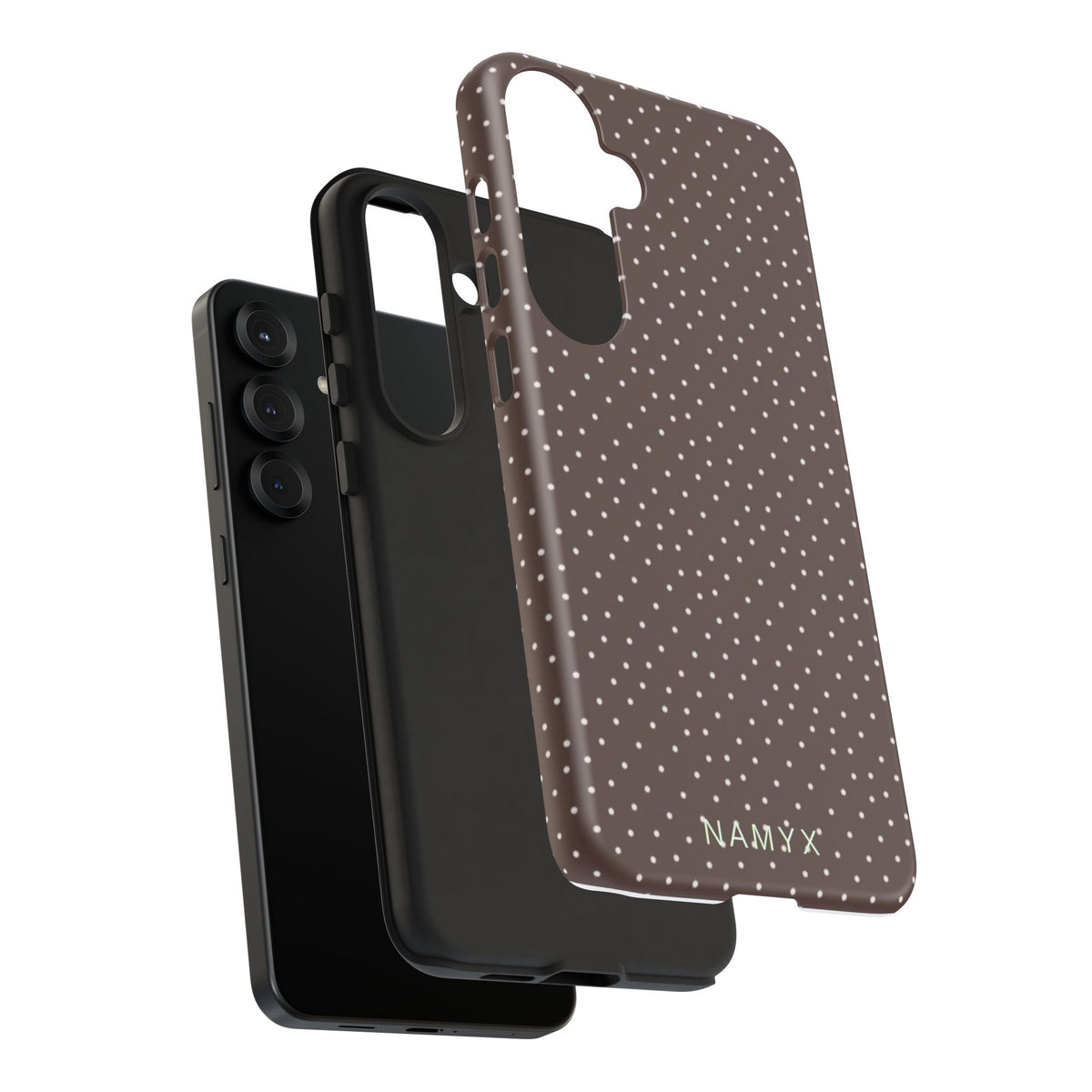 Brown Polka Dot Tough Phone Case - Slim Protective iPhone Cover